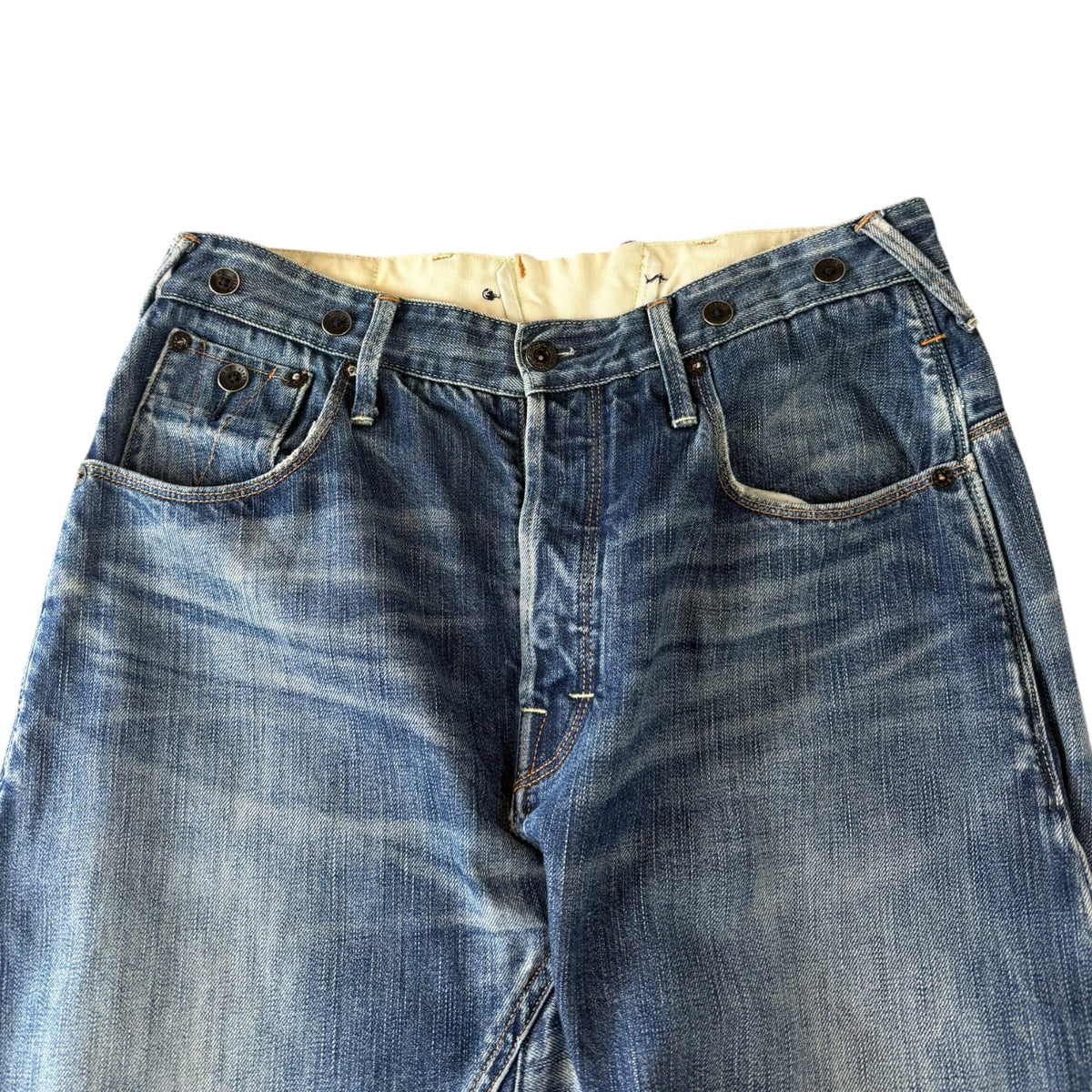 Evisu Double Pocket Logo Pants Medium Wash