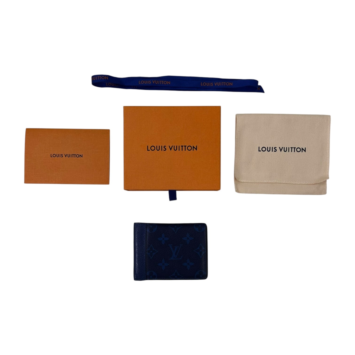 Louis Vuitton Taigarama Multiple Wallet Cobalt