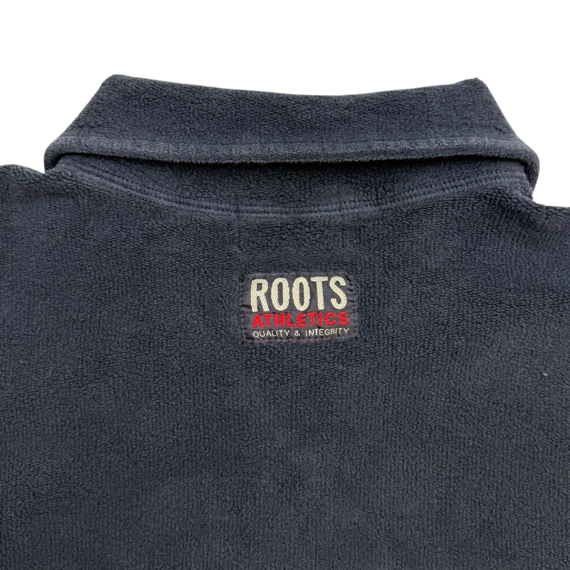 Vintage Roots Athletics Quarter Zip Sweater Navy Blue