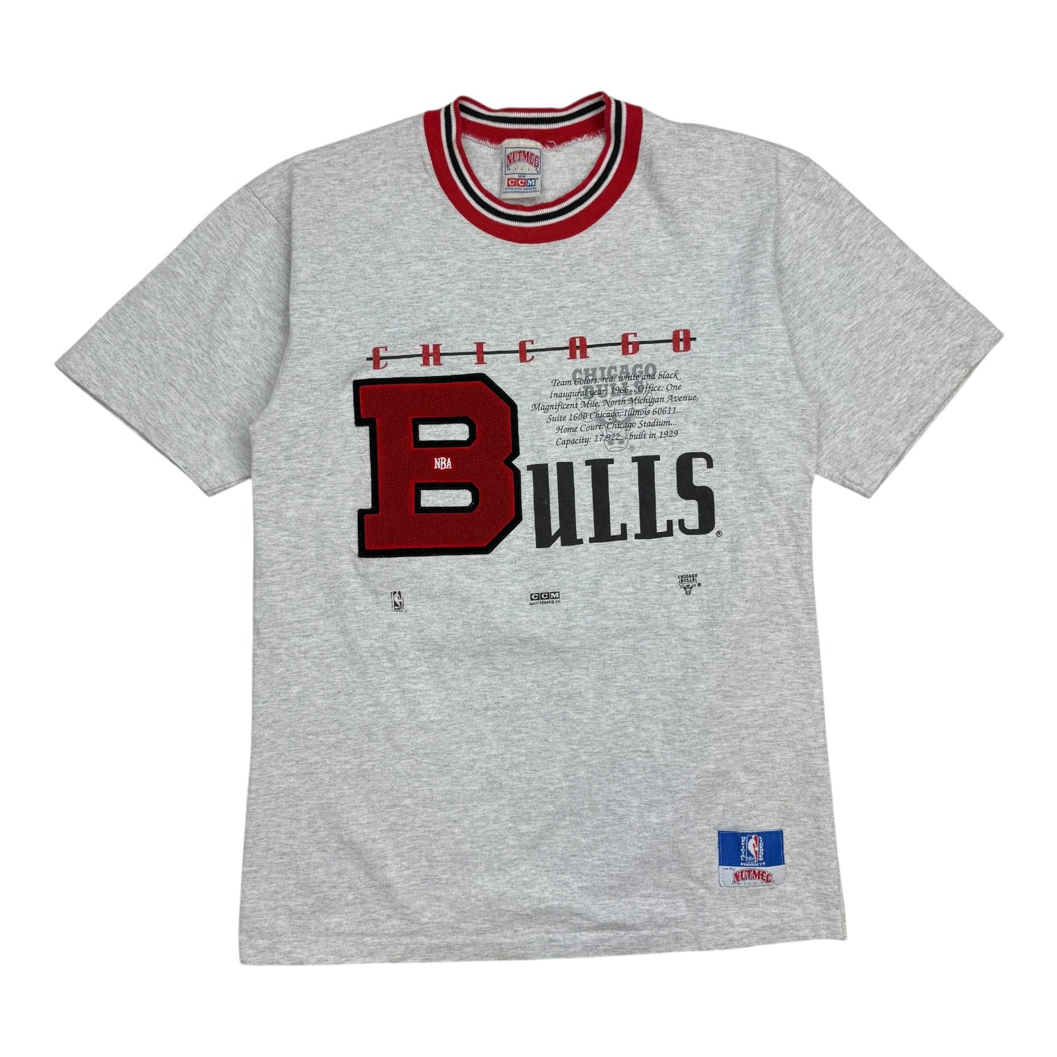 Vintage Nutmeg CCM Chicago Bulls Tee Grey