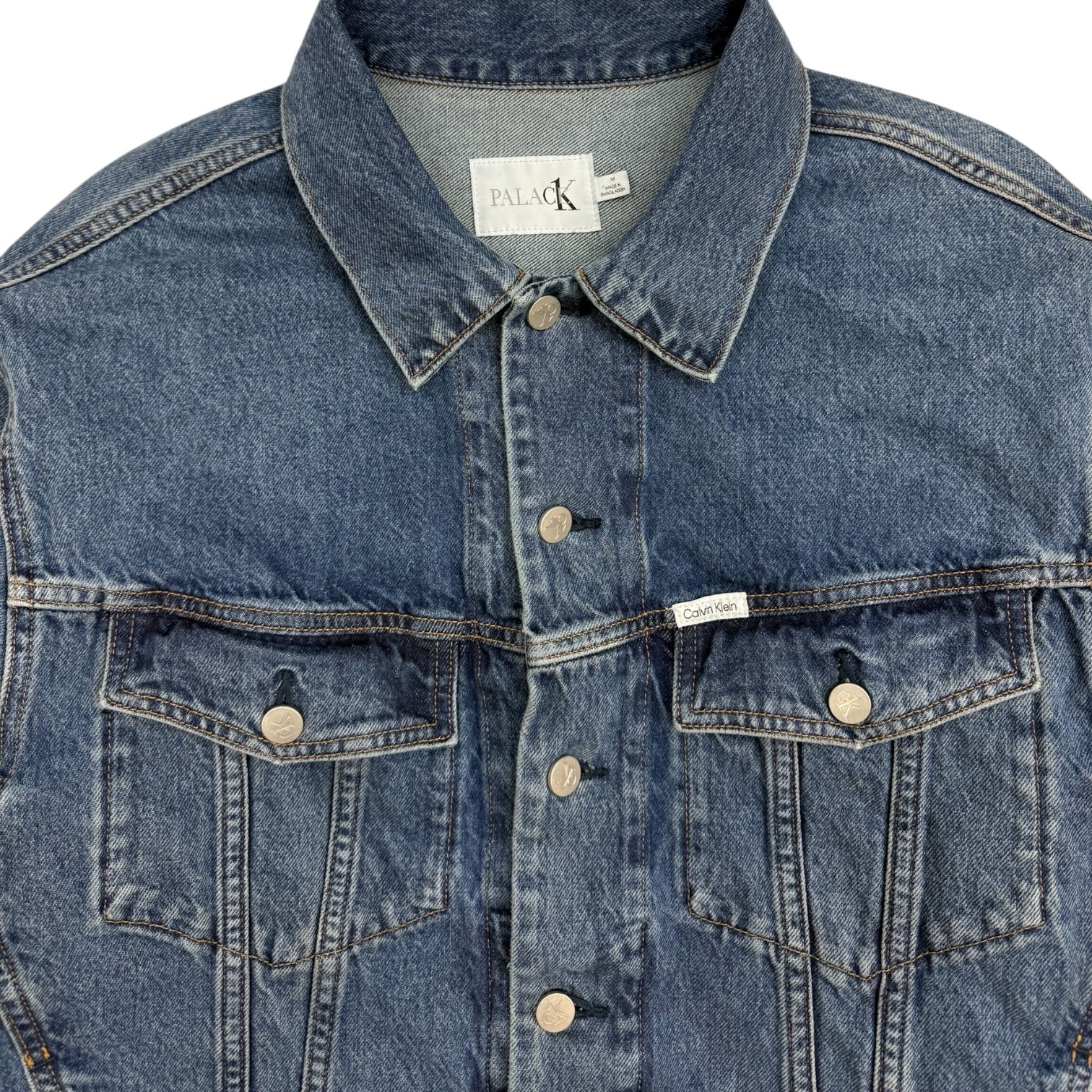 Palace x Calvin Klein Relaxed Trucker Denim Jacket Blue