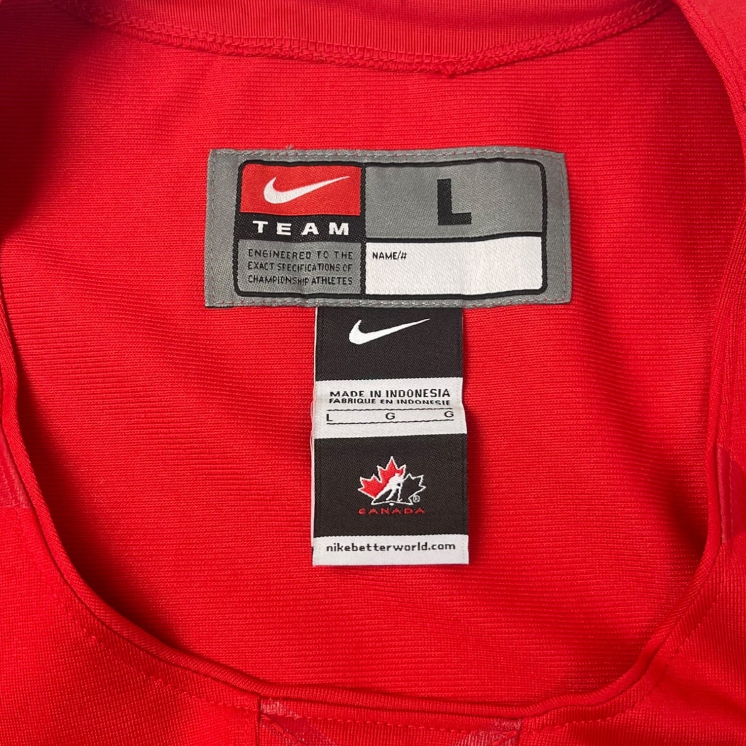 2014 Nike Team Canada Olympics Jersey Red