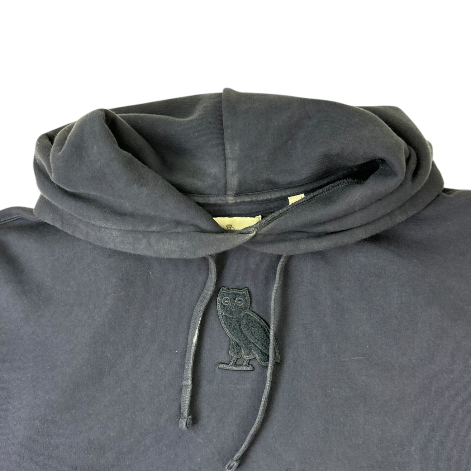 OVO Chenille Mini Logo Hoodie Navy