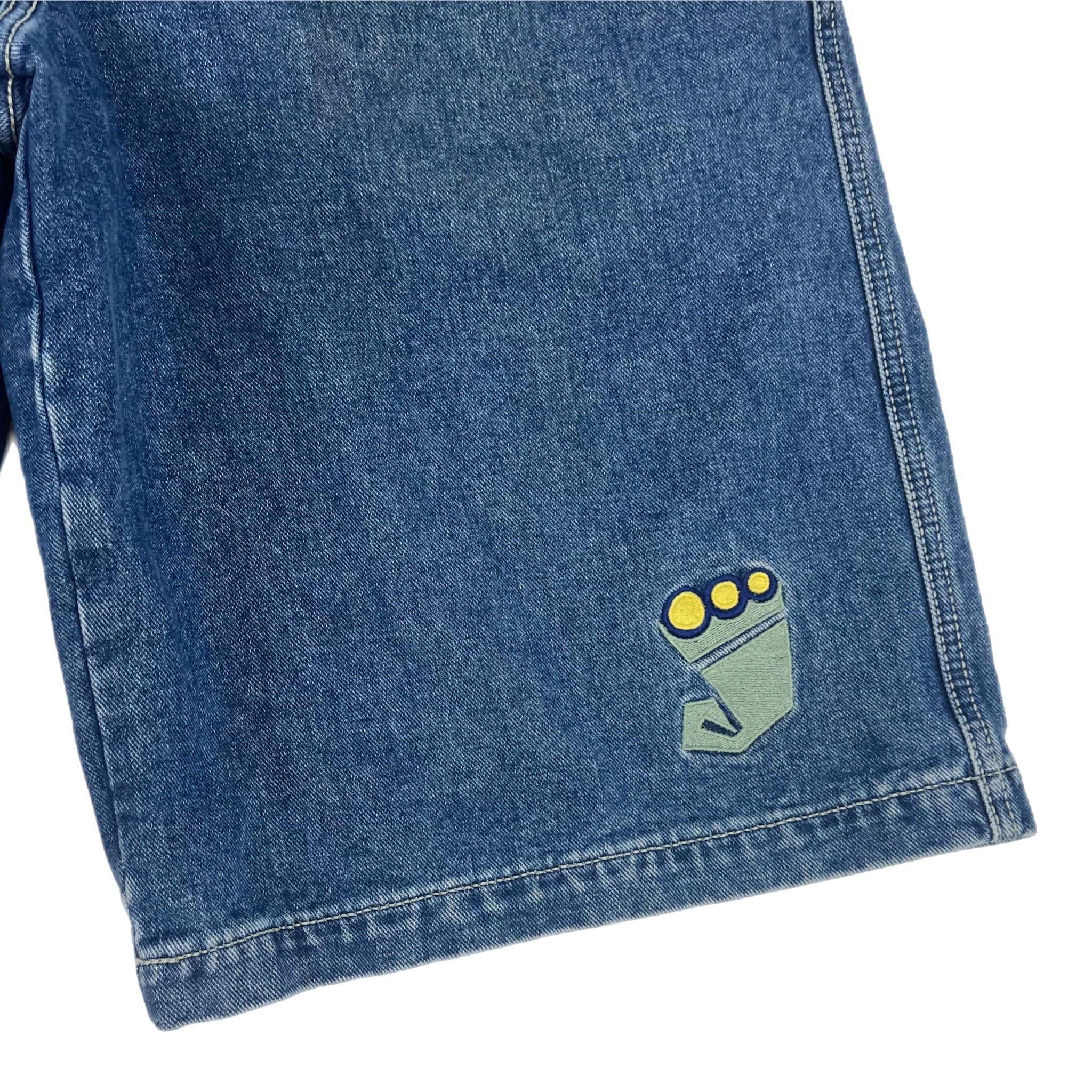 Vintage Y2K JNCO Jeans Denim Dark Stone Shorts