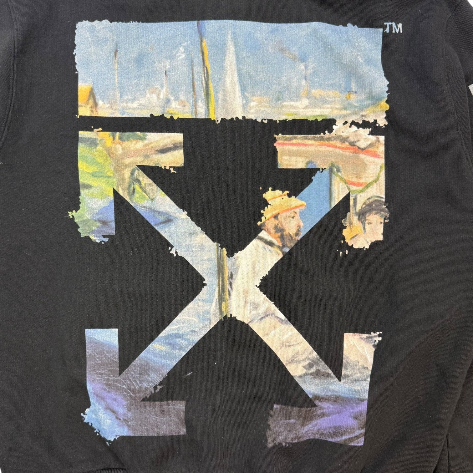 Off-White Edouard Manet Zip Up Sweater Black