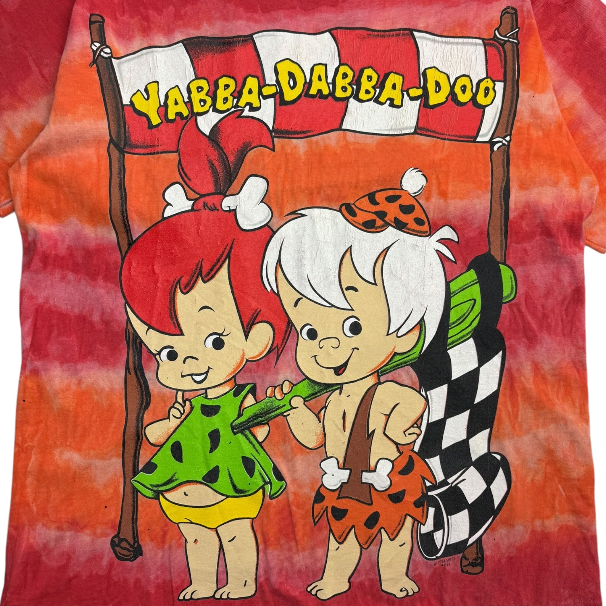 1994 The Flintstones "Yabba-Dabba-Doo" Tie Dye T-Shirt