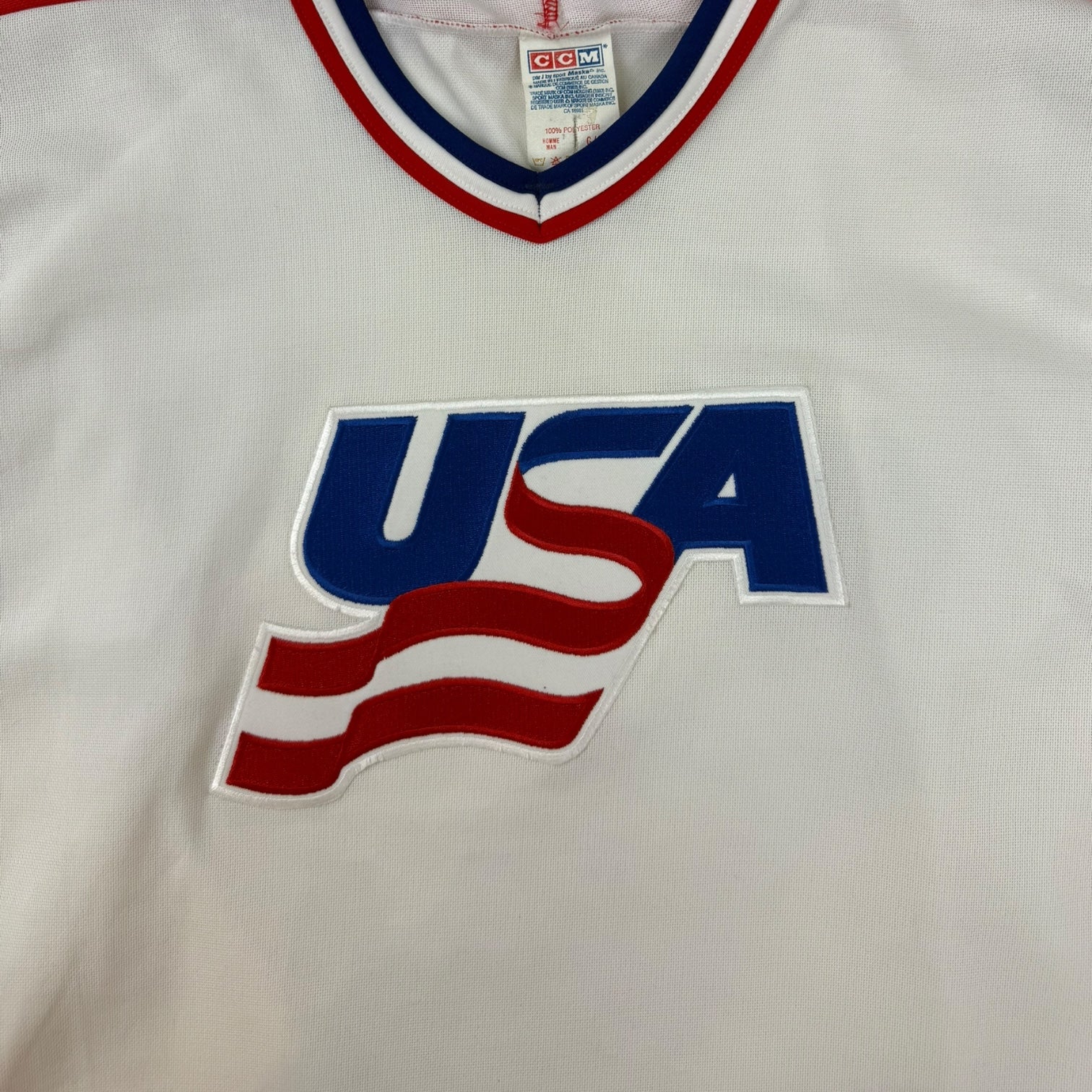 Vintage USA Hockey Jersey White