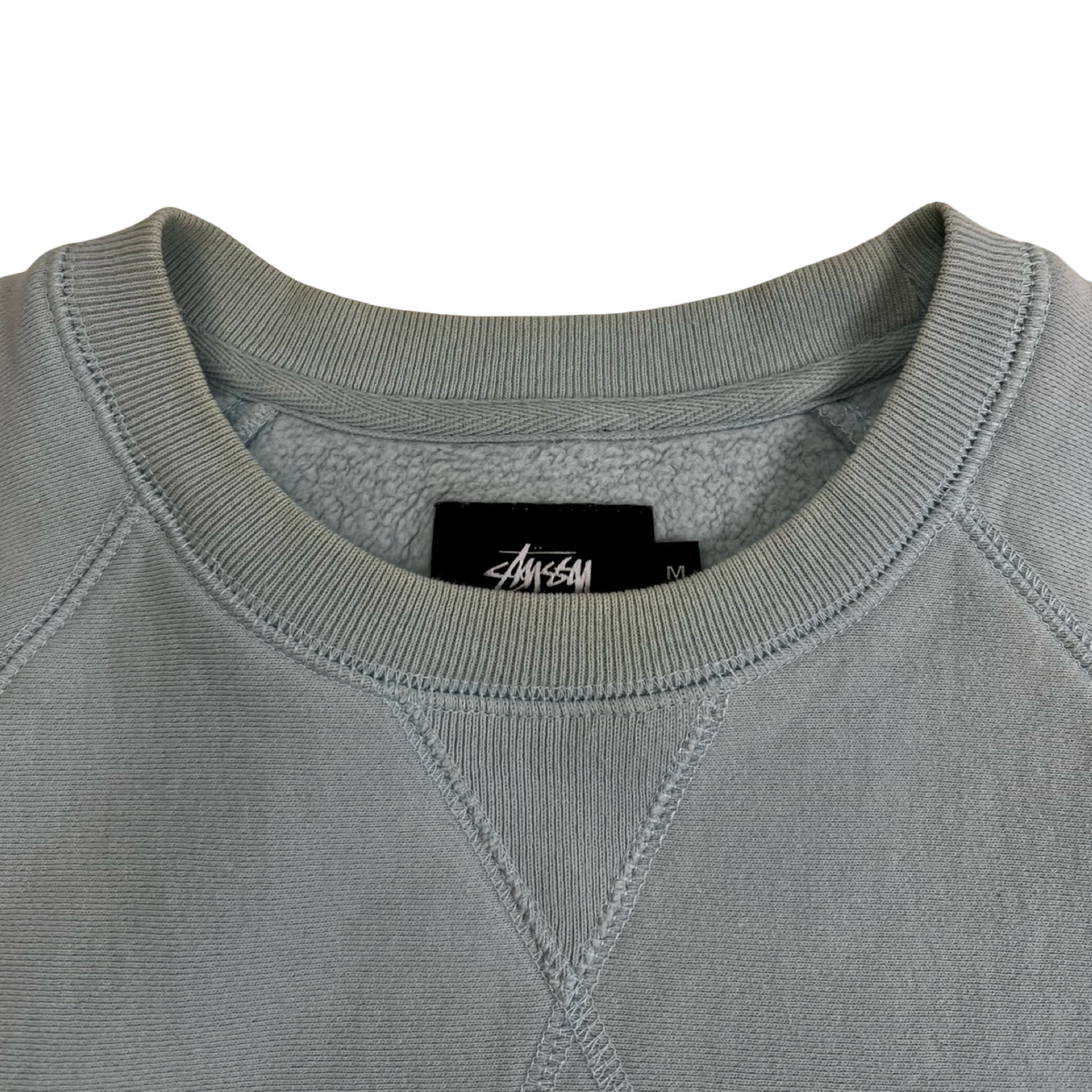 Stüssy Short Sleeve Crew-Neck Sweatshirt Blue