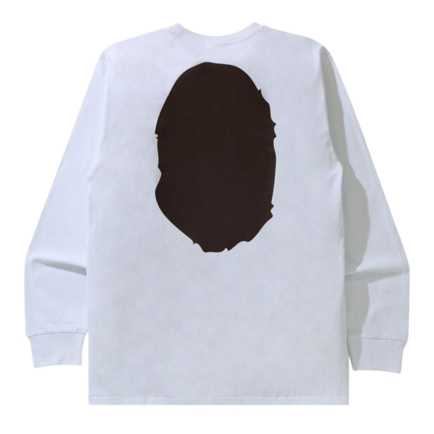 BAPE Head Long Sleeve Shirt White