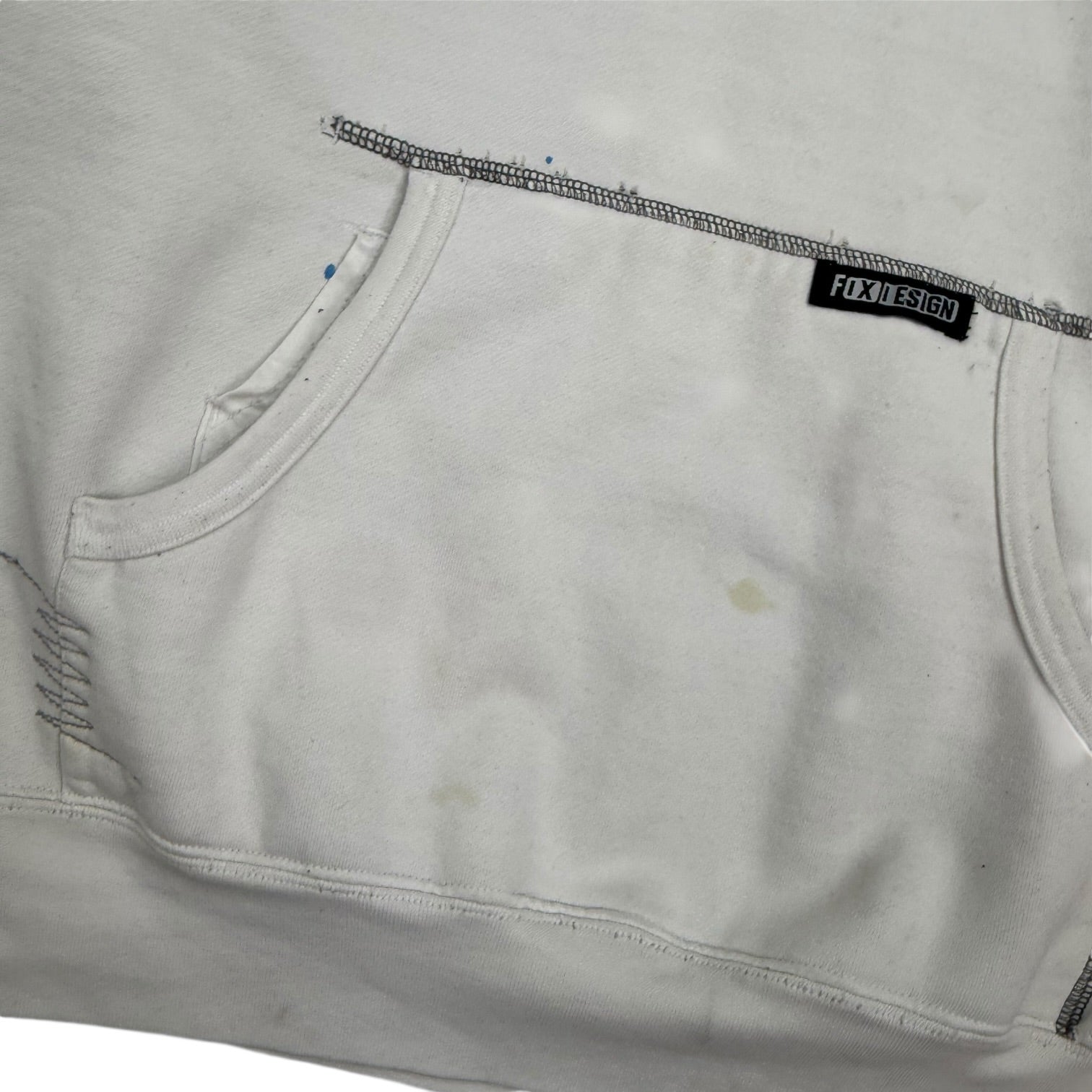 Vintage Fox Riders Company Hoodie White/Navy