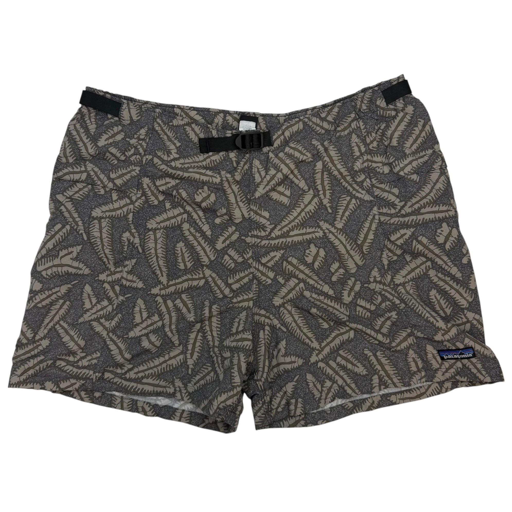 Vintage Patagonia Belted River Shorts Jungle Leaf
