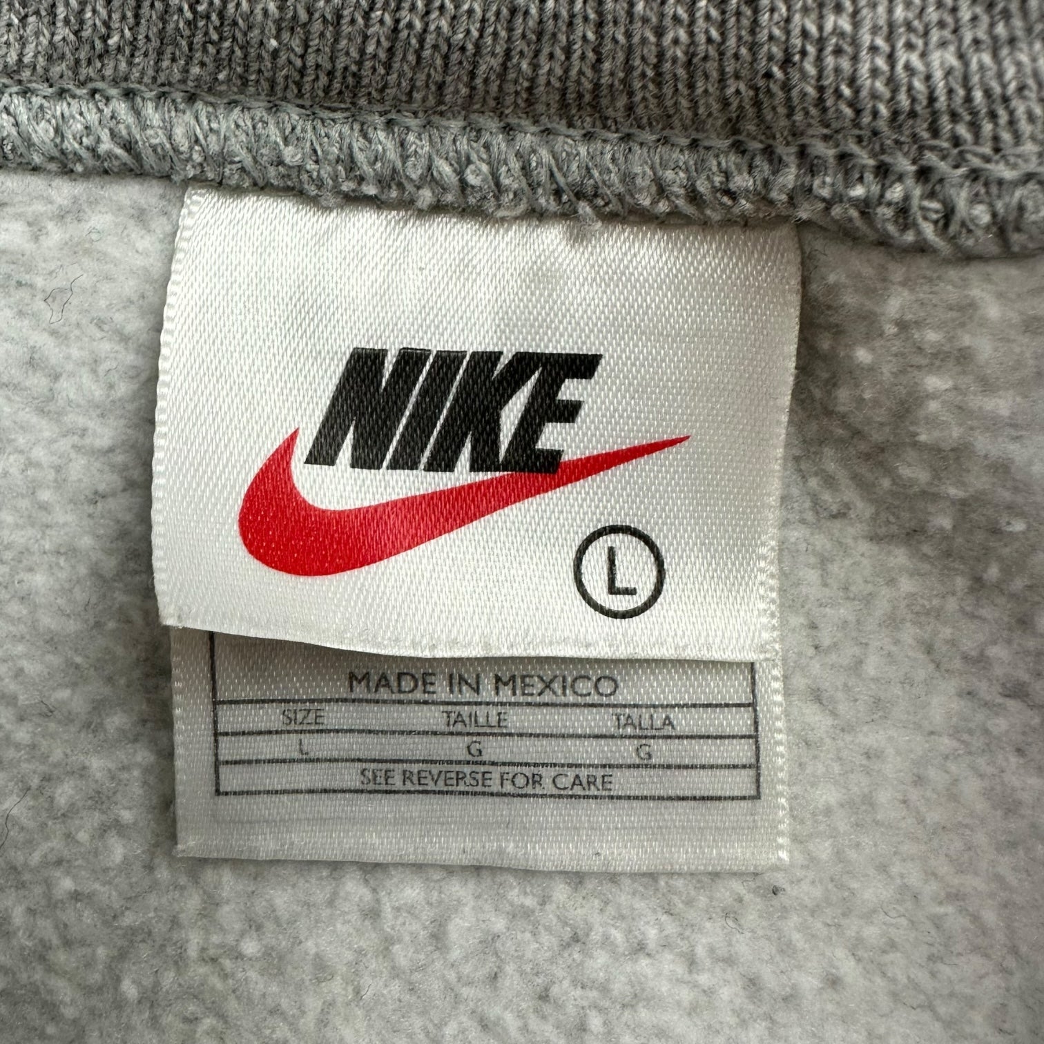 Vintage Nike Mini Swoosh Crewneck Grey