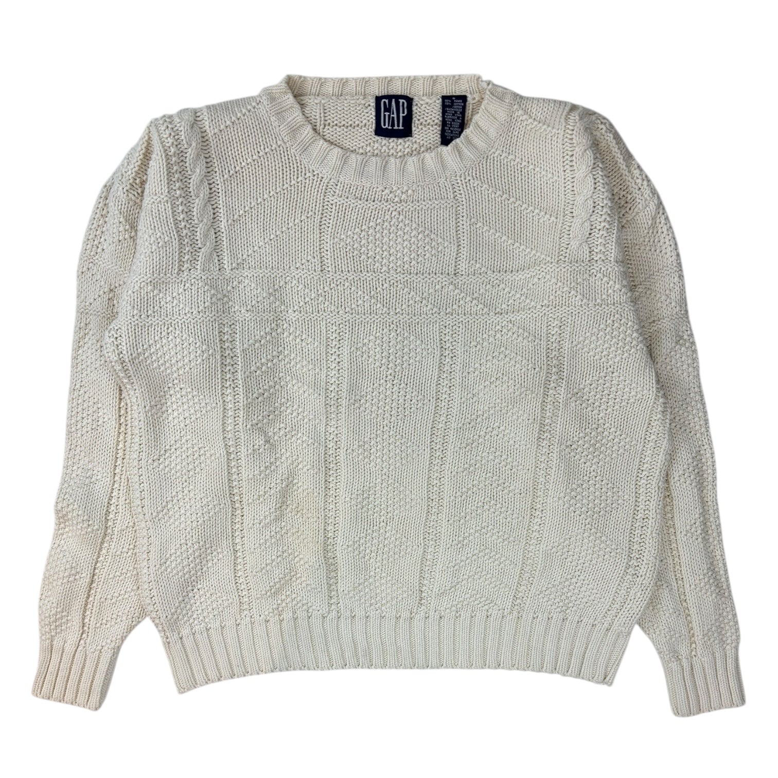 Vintage Gap Cotton Knit Seeater Cream