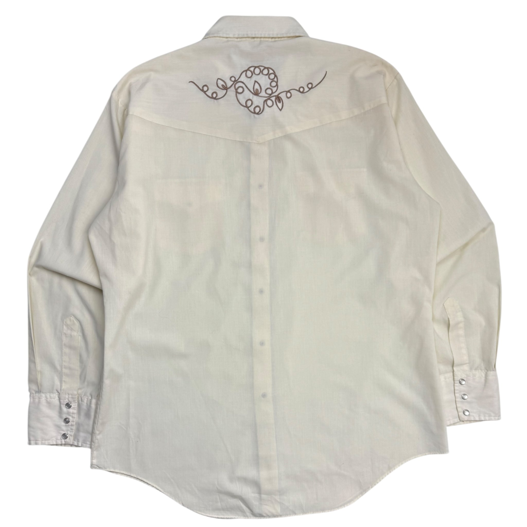 Vintage 70s Bar-B Pearl Snap Button Up