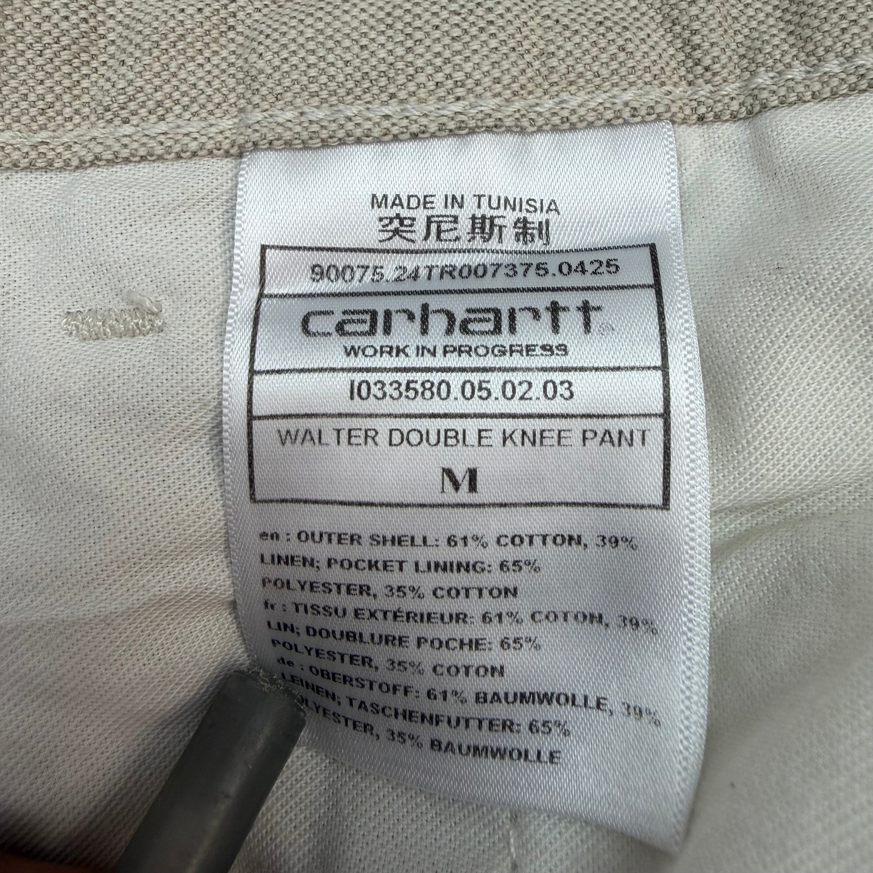 Carhartt WIP Walter Linen Double Knee Pant Beige