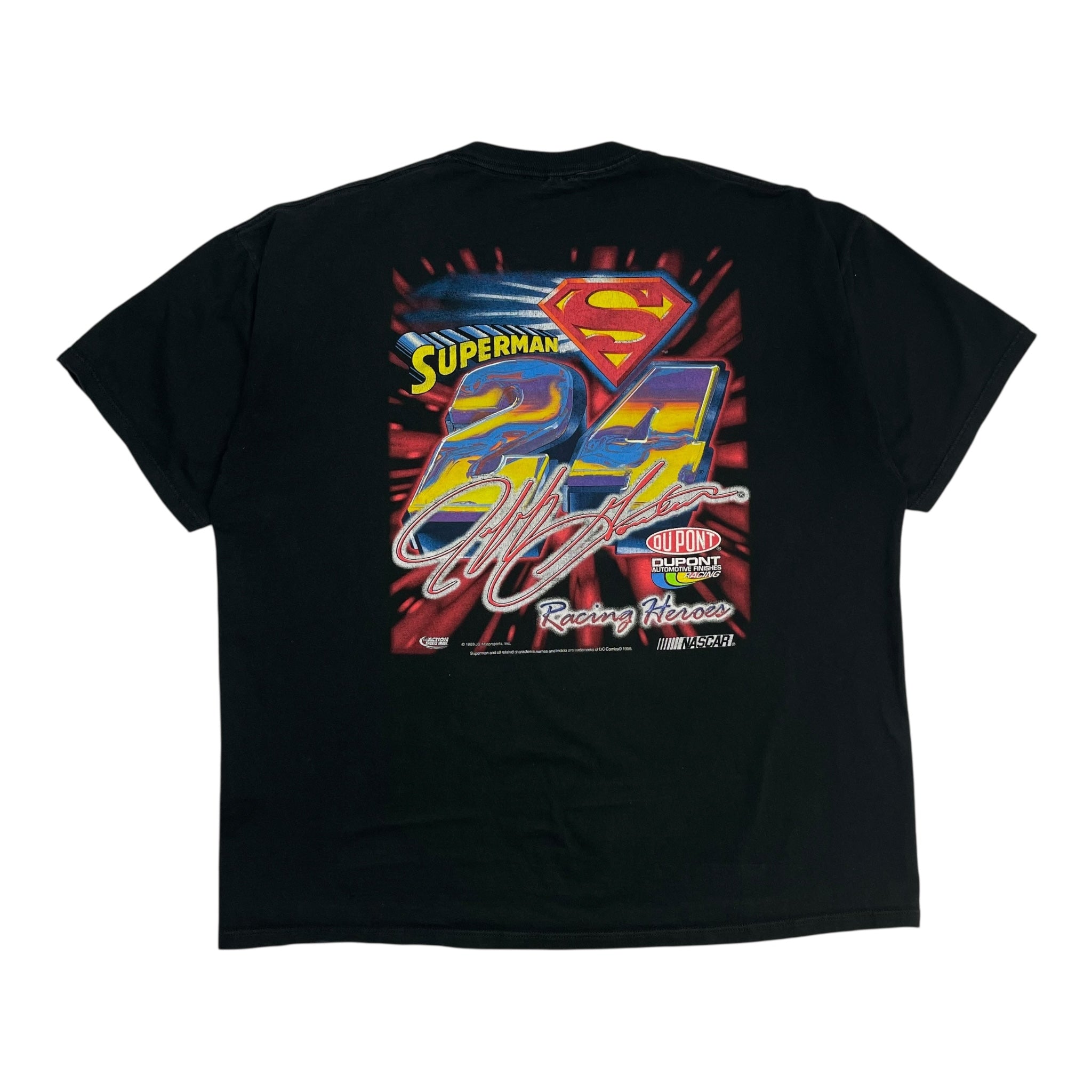 1999 Jeff Gordon Superman NASCAR Racing T-Shirt
