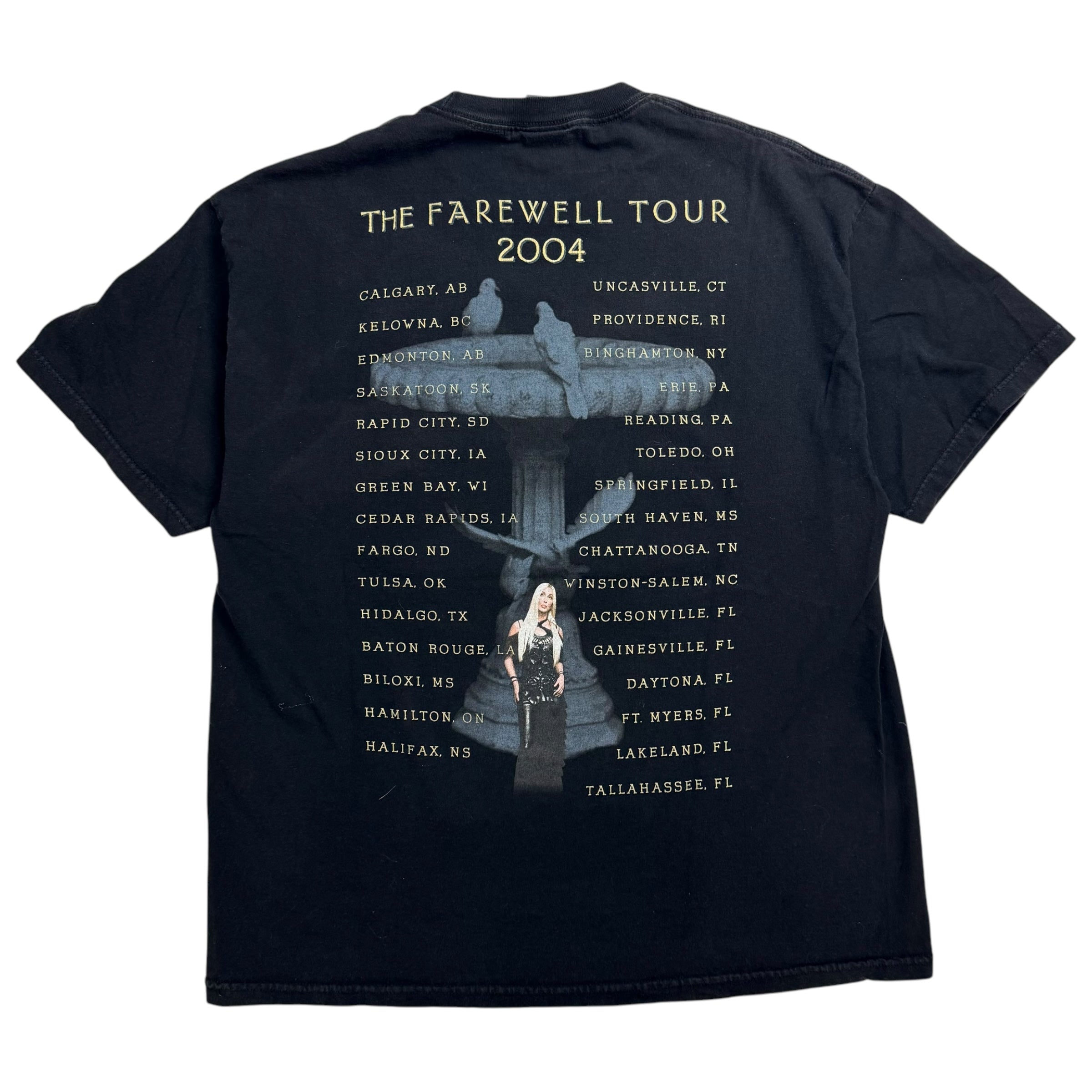 2004 Cher The Farewell Tour Tee Black