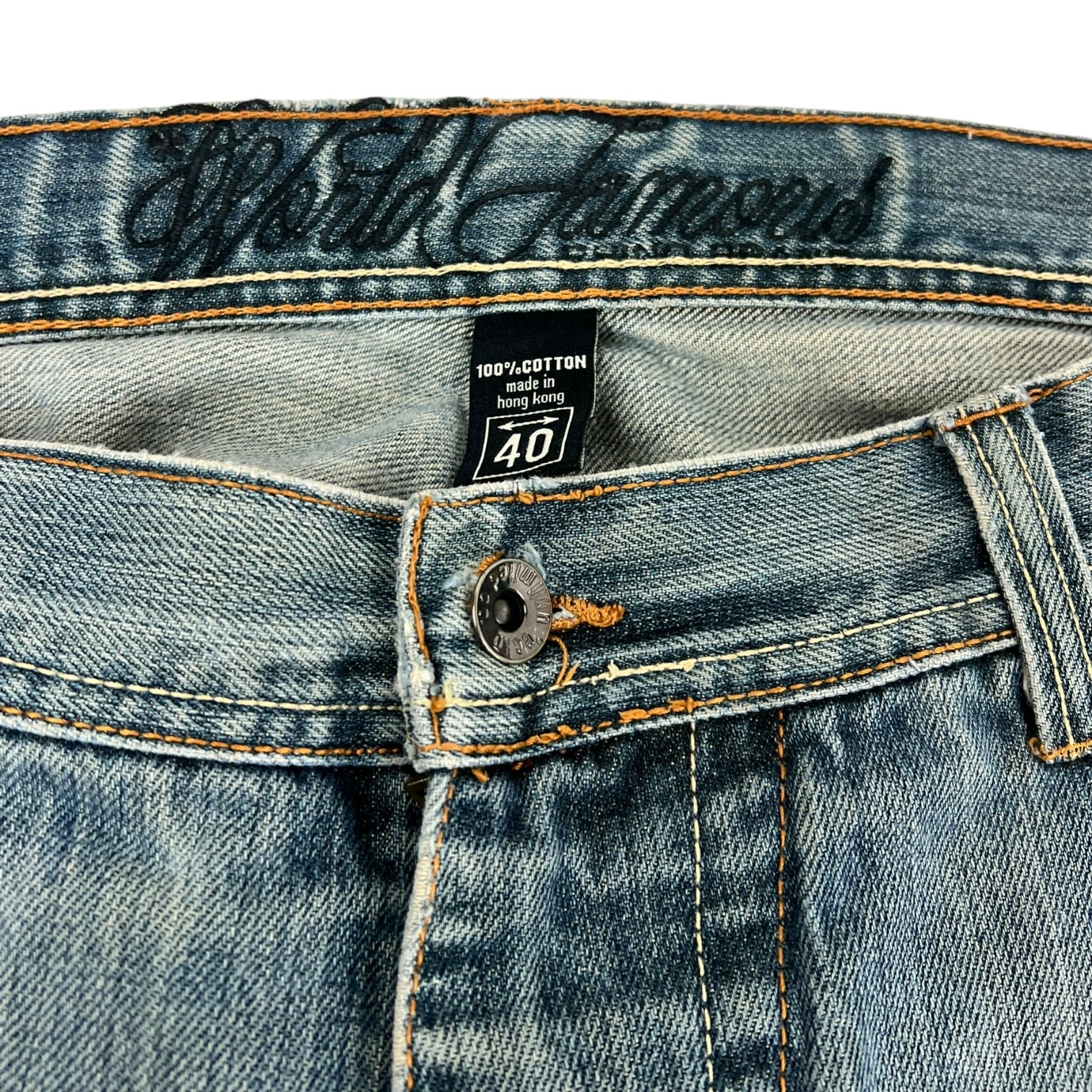 Y2K Ecko Unltd. Embroidered World Map Jeans