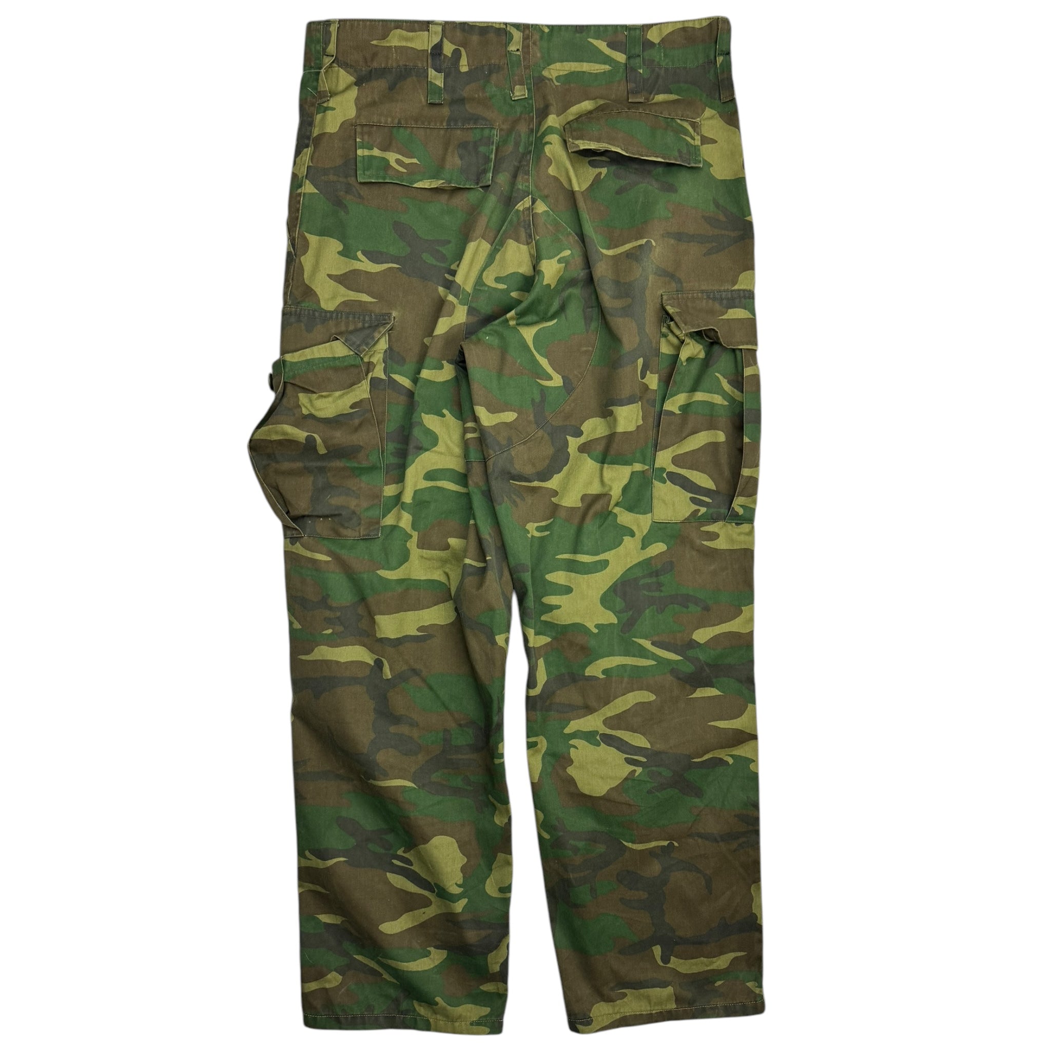 Vintage Military Woodland Camo Cargo Pants