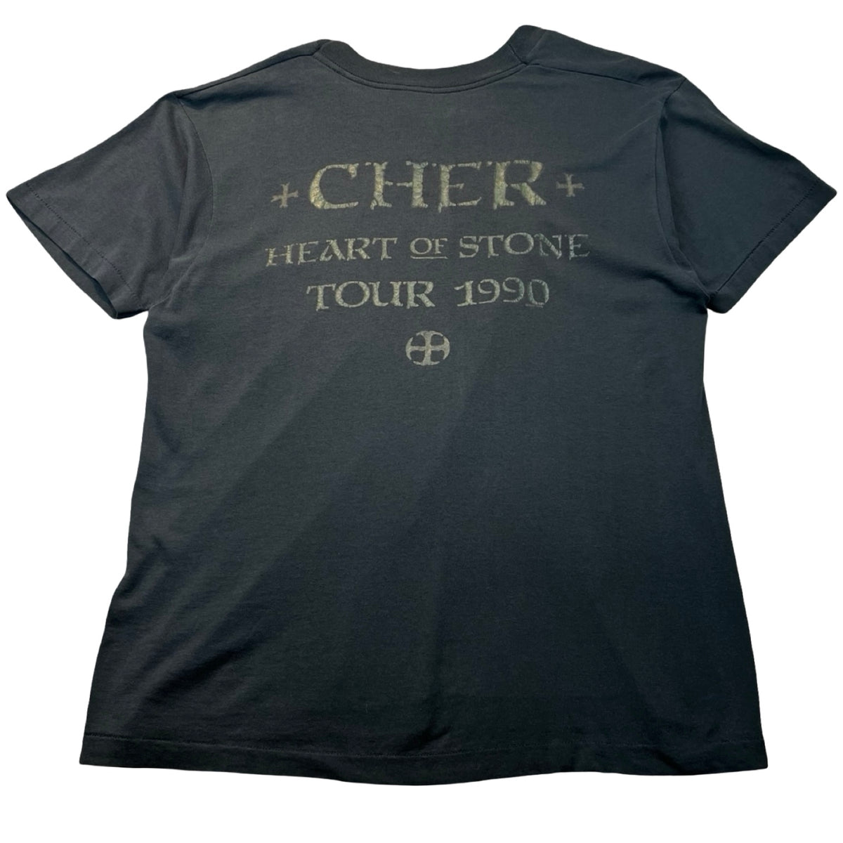 Vintage 1990 Cher Heart Of Stone Tour T-Shirt Black