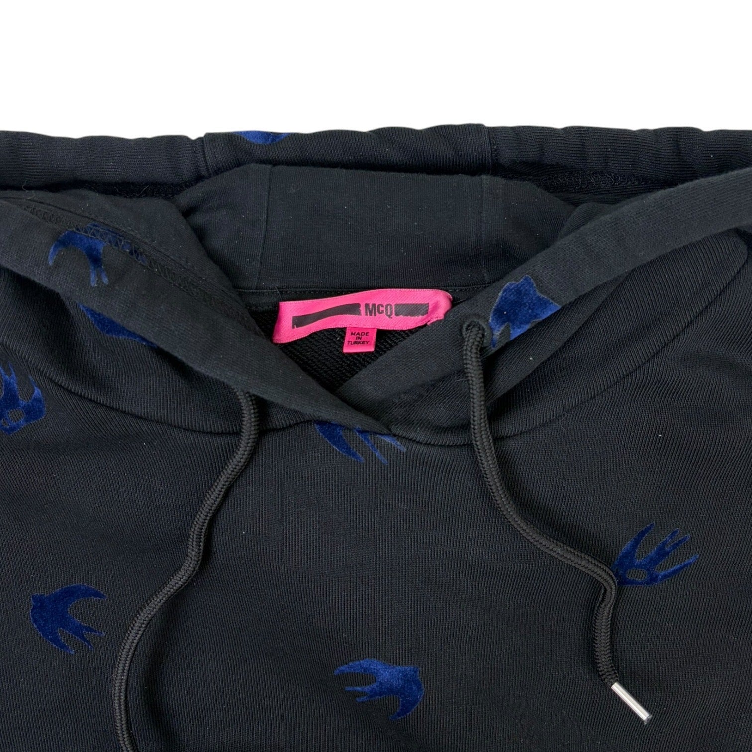 McQ Alexander McQueen Swallow Hoodie Black/Blue