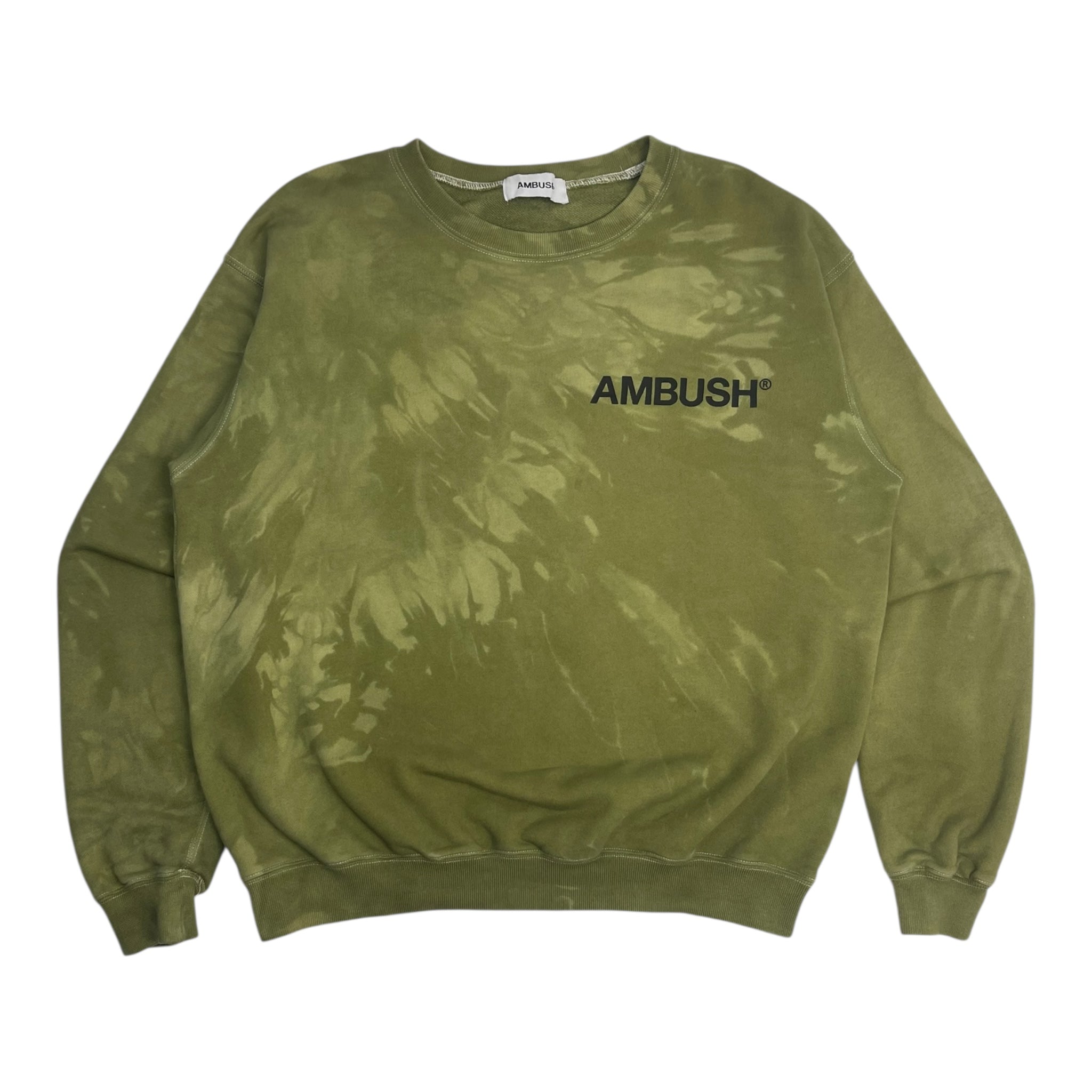 Ambush Green Tie-Dye Crewneck Sweatshirt