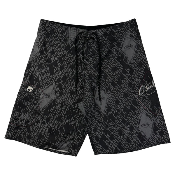 Vintage Y2K O’Neill Diamond Board Shorts Black/Grey