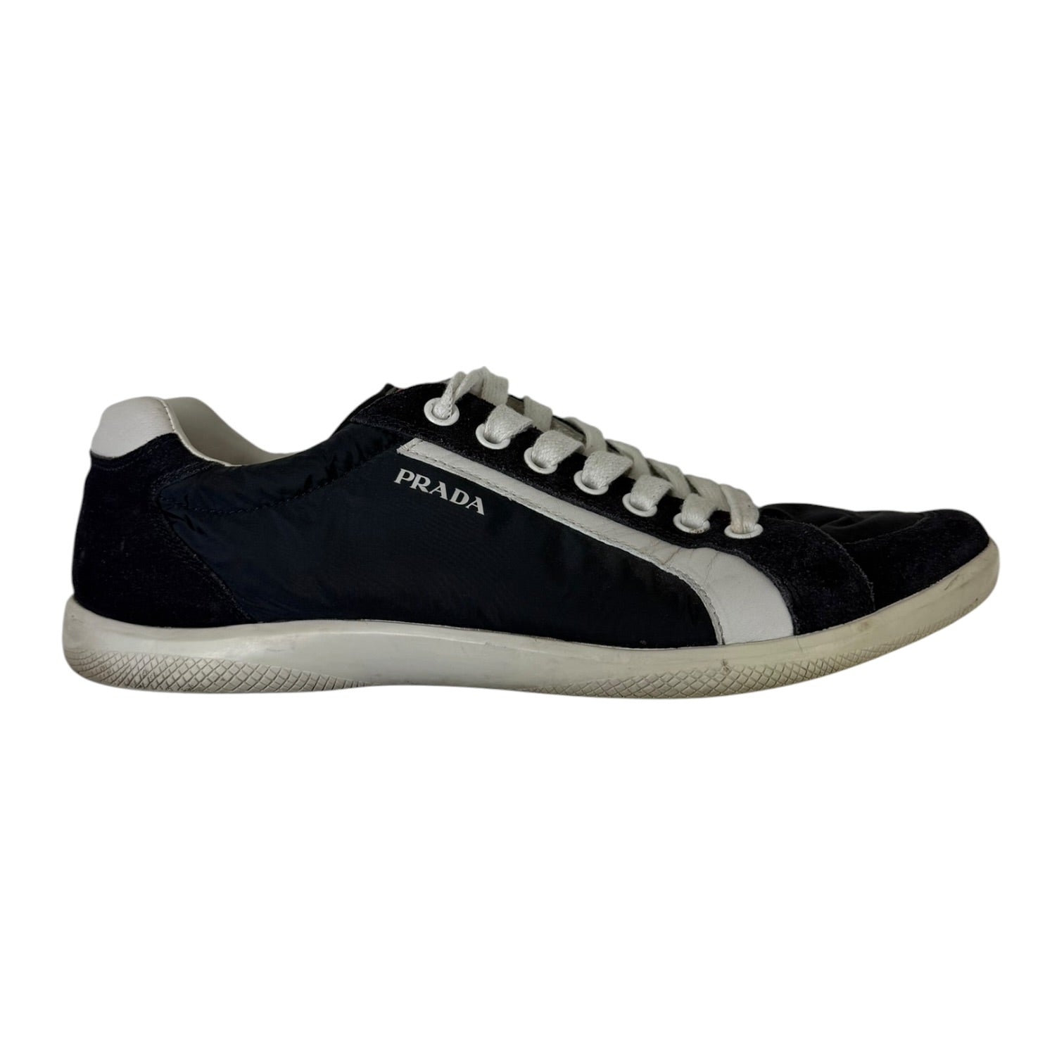 Prada Scamosciato Nylon Sneakers Blue (Used)