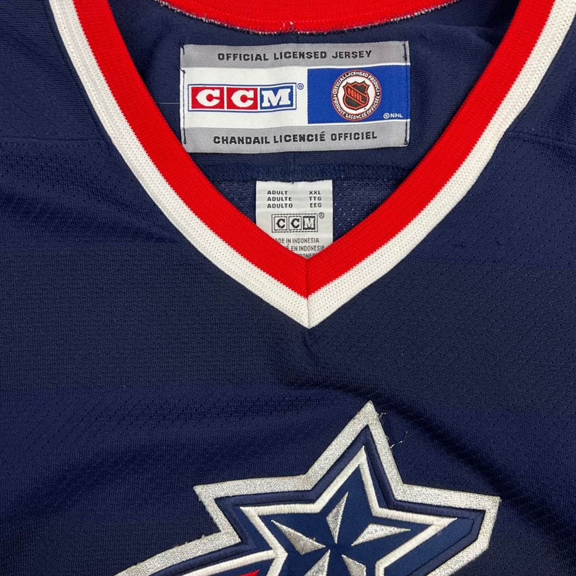 Vintage Colombus Blue Jackets CCM Home Jersey