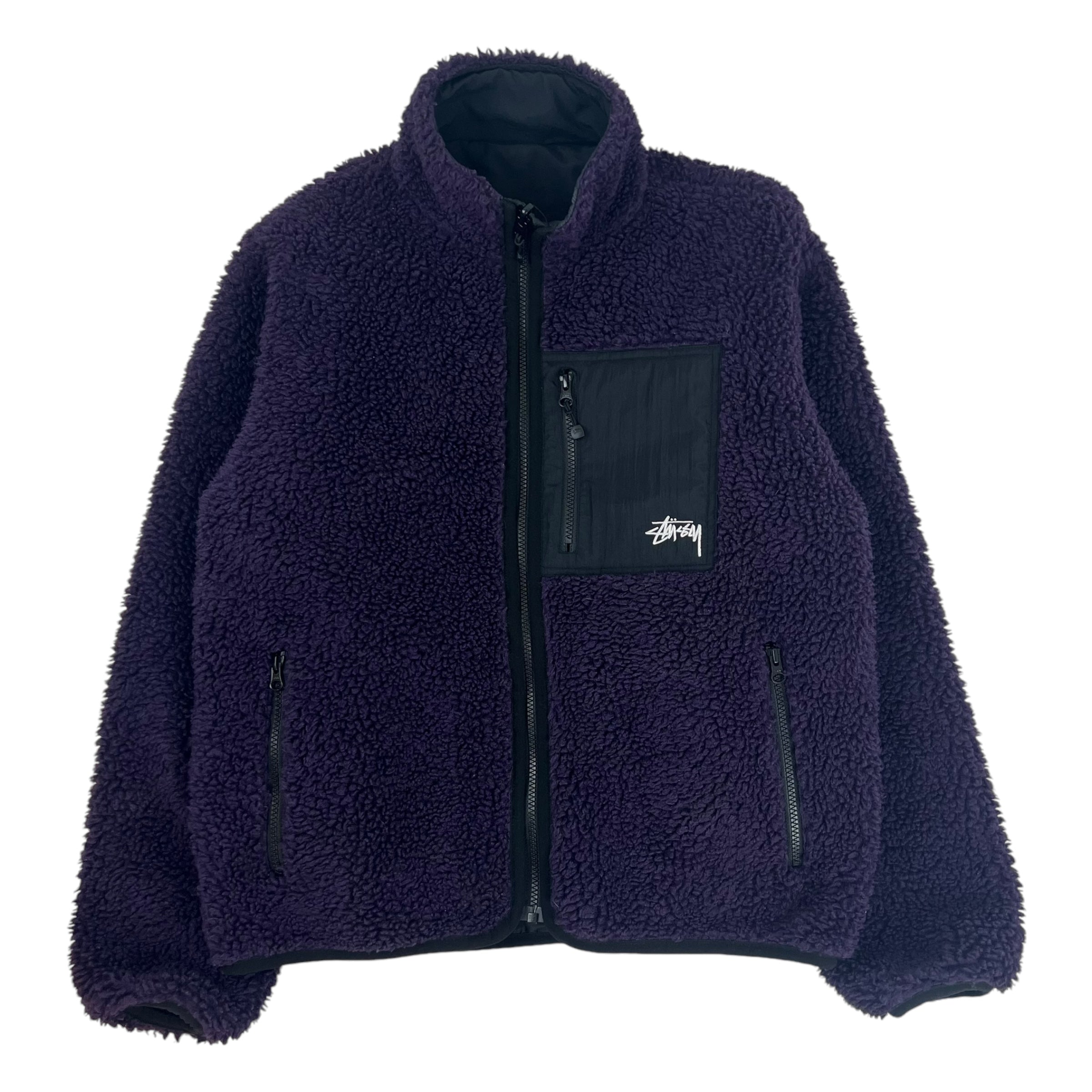 Stussy Sherpa Reversible Jacket Purple