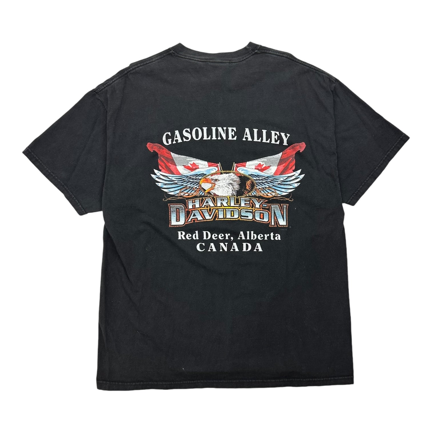 Vintage Harley Davidson Gasoline Alley Tee Black