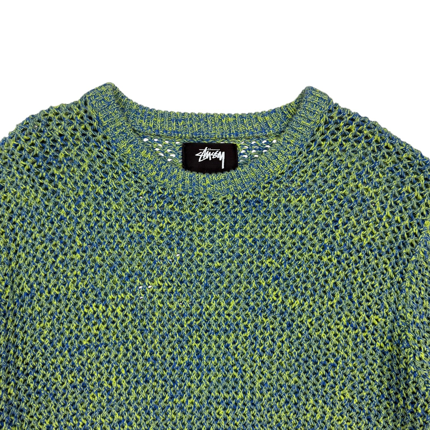 Stüssy 2 Tone Loose Gauge Sweater Green/Blue