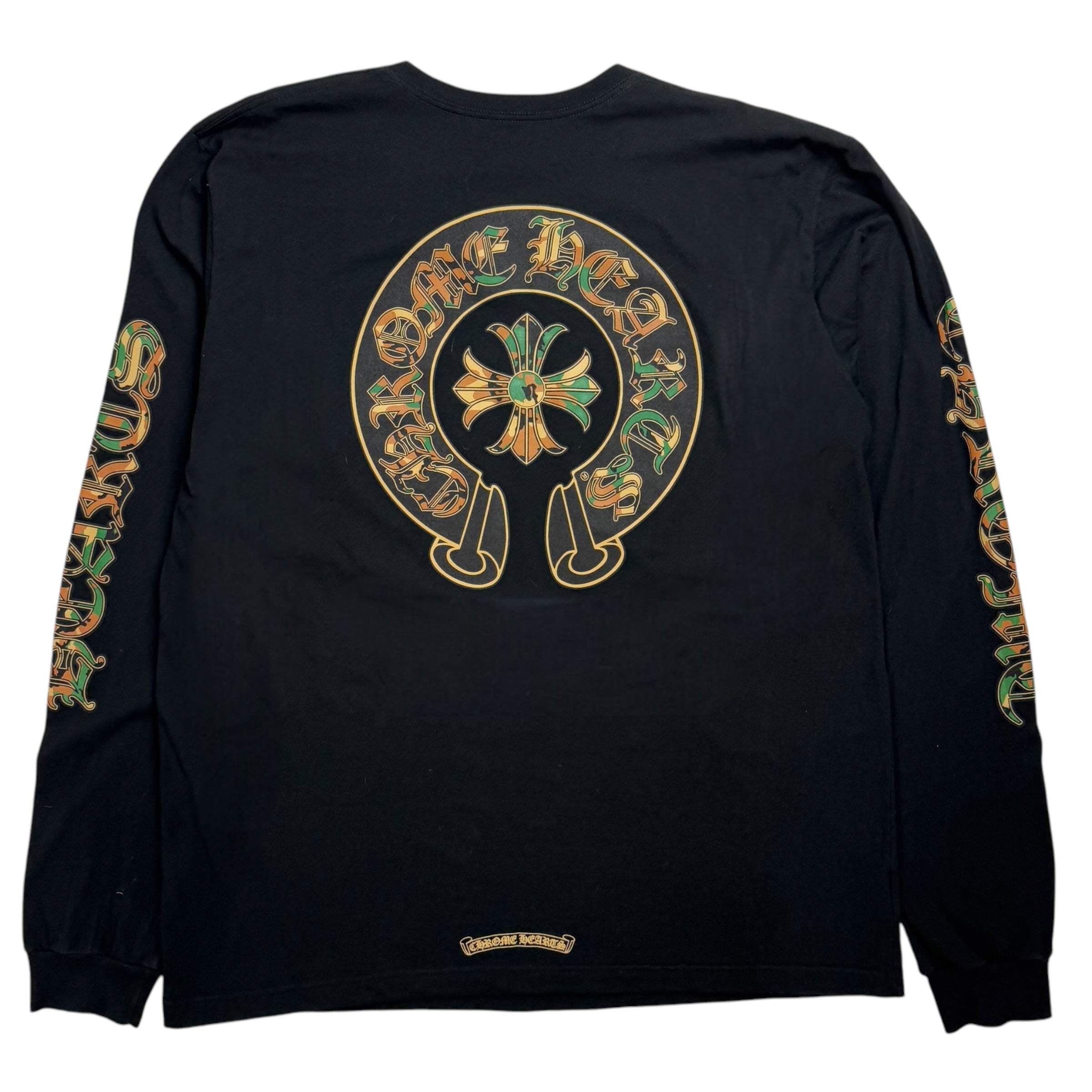 Chrome Hearts Horse Shoe L/S Tee Black/Camo