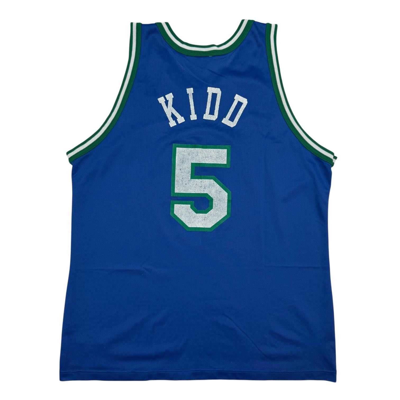 Vintage Champion Dallas Mavericks Jason Kidd Home Jersey Blue/Green