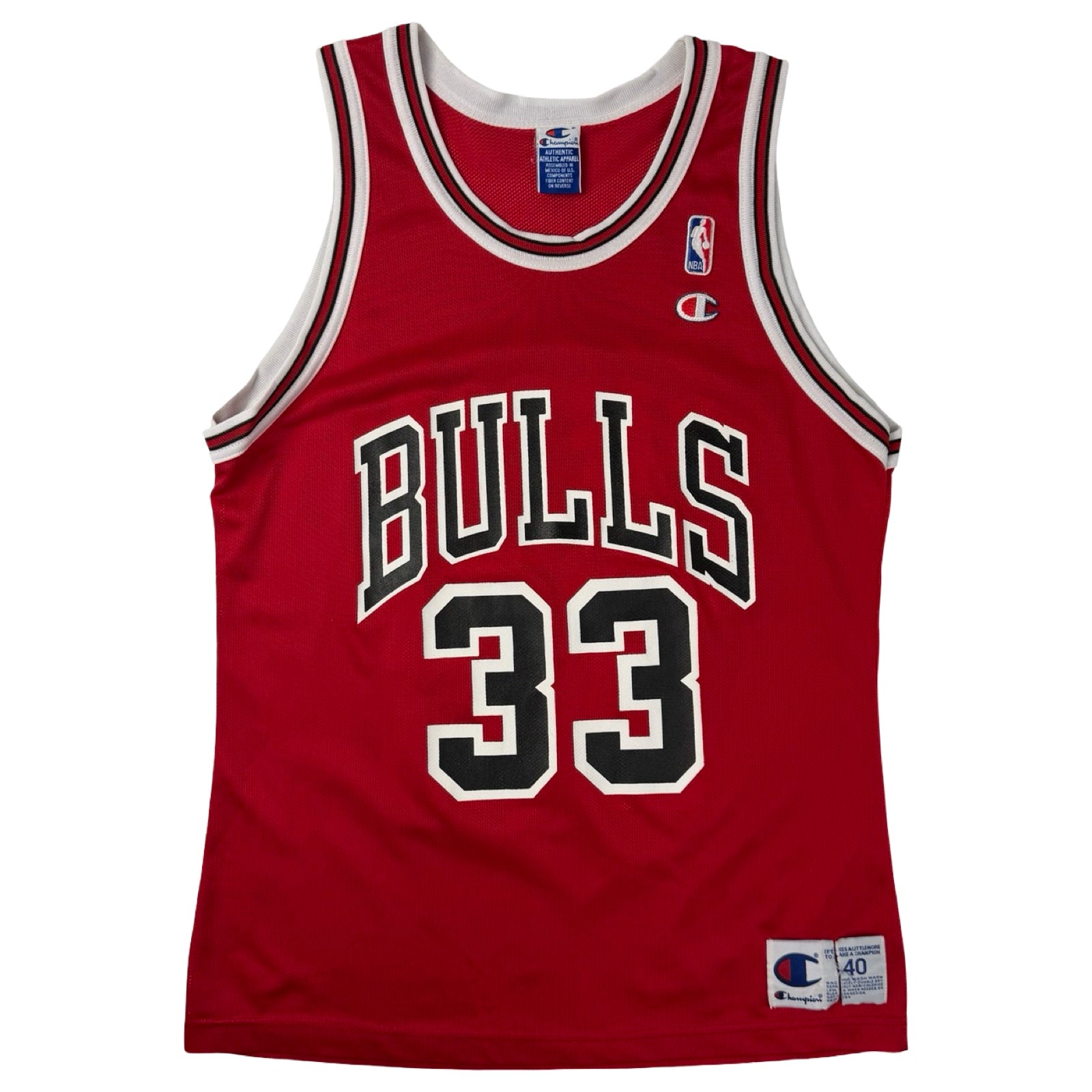 Vintage Chicago Bulls Scottie Pippen Champion Home Jersey