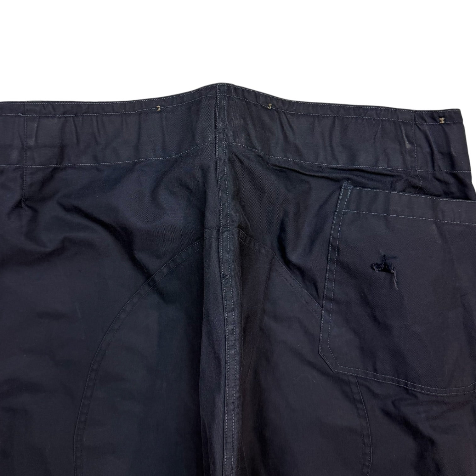 Vintage Military Nylon Cargo Pants Navy