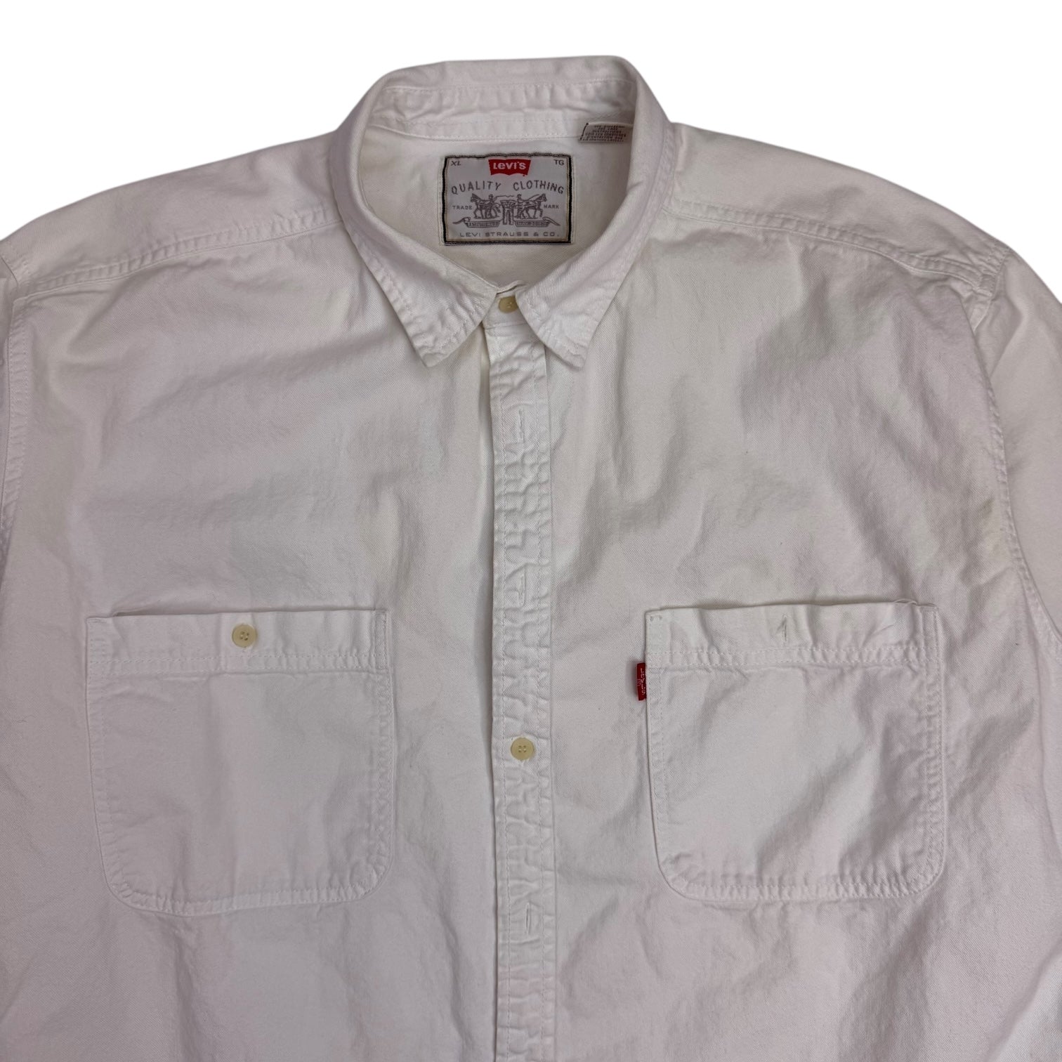 Vintage Levi’s Denim Button Up Shirt White