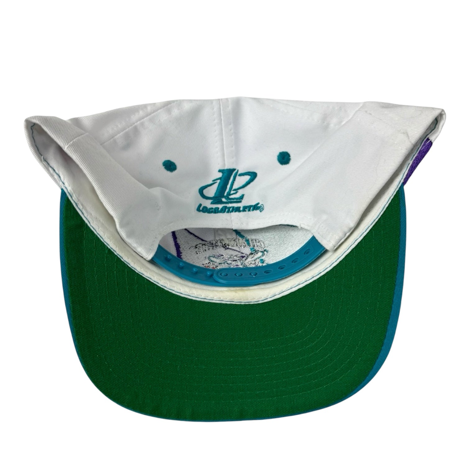 Vintage Charlotte Hornets Double Sharktooth Logo Athletic Hat