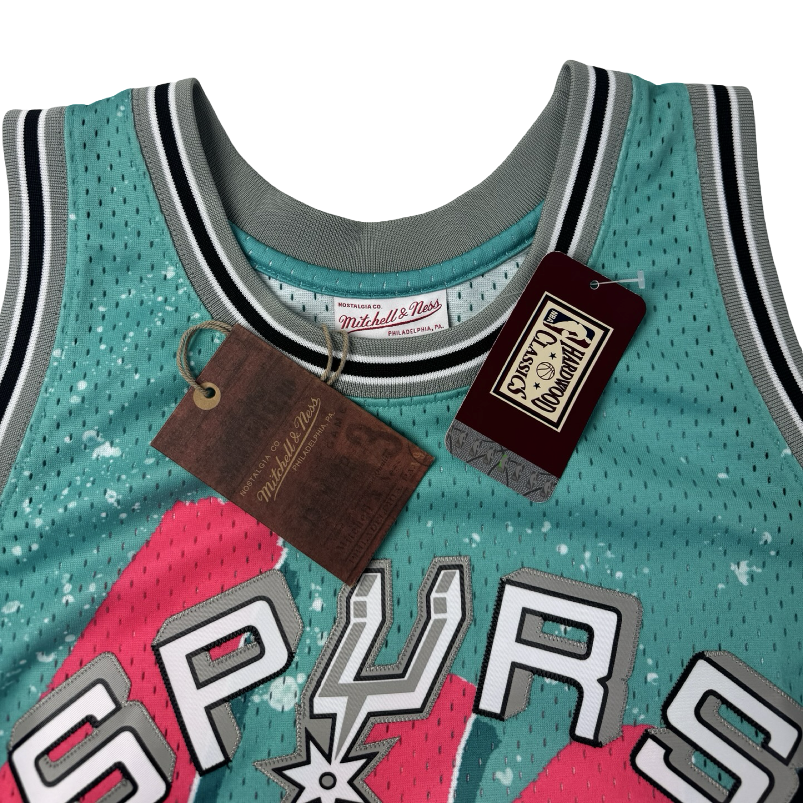 Mitchell & Ness Tim Duncan San Antonio Spurs 1998 Hyper Hoops Jersey