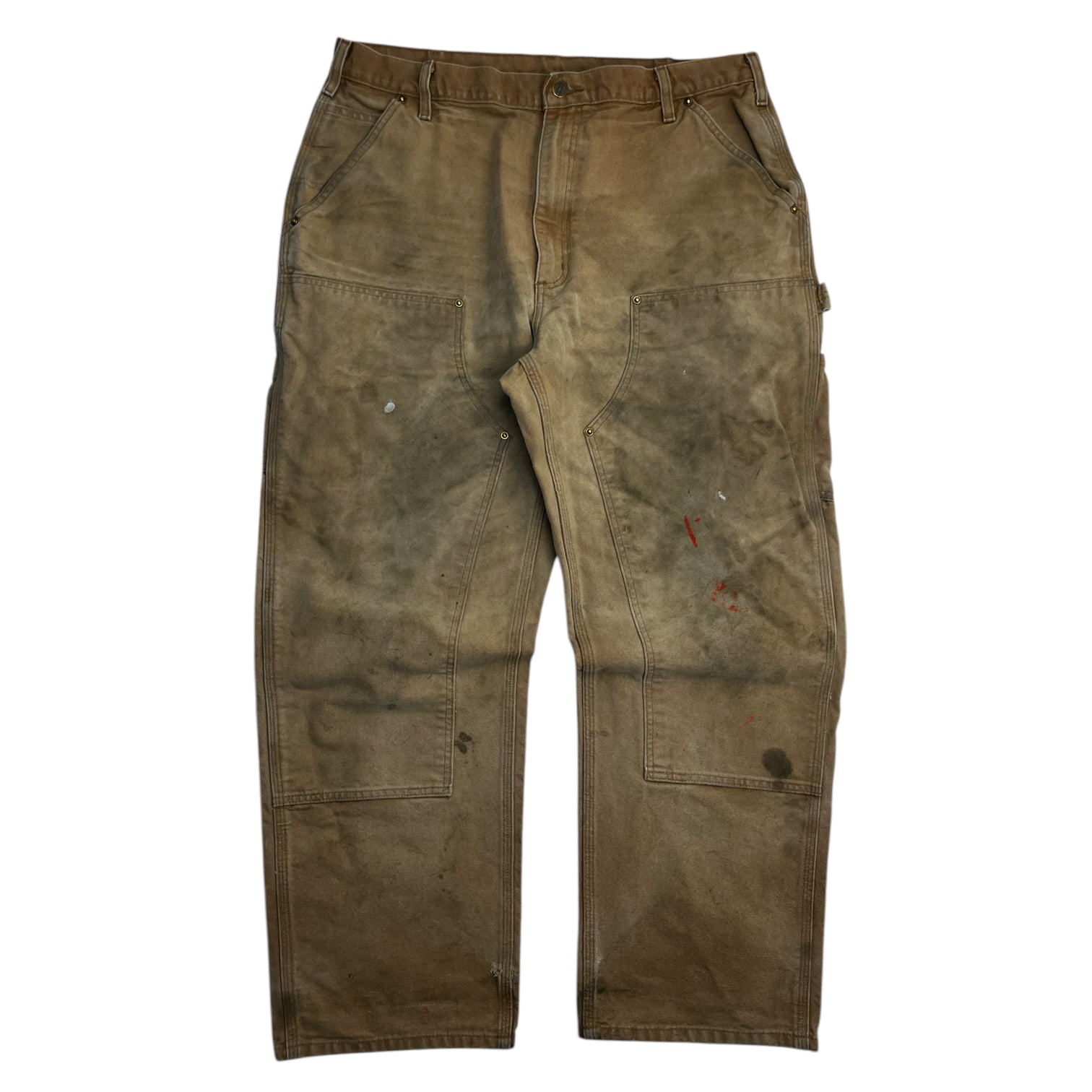 Carhartt Oil Stained Double Knee brown