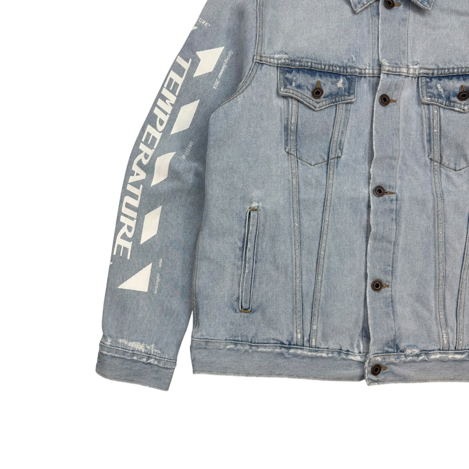 Off-White Temparture Denim Jacket Light Wash