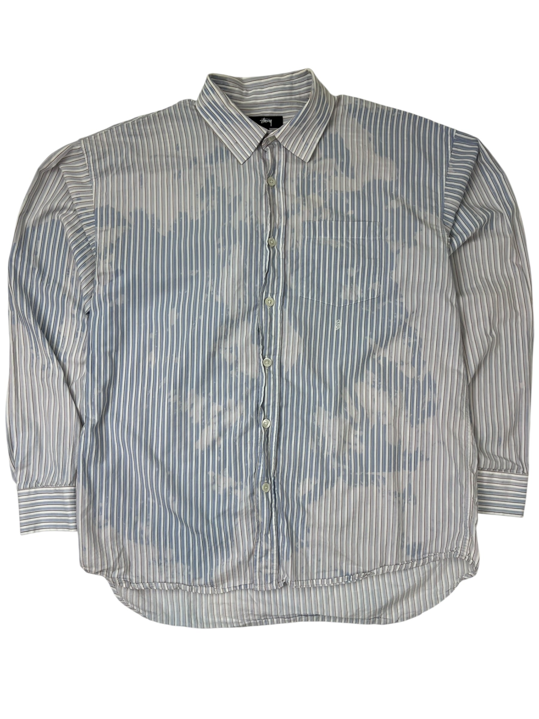 Stussy Classic Button up Bleached Blue