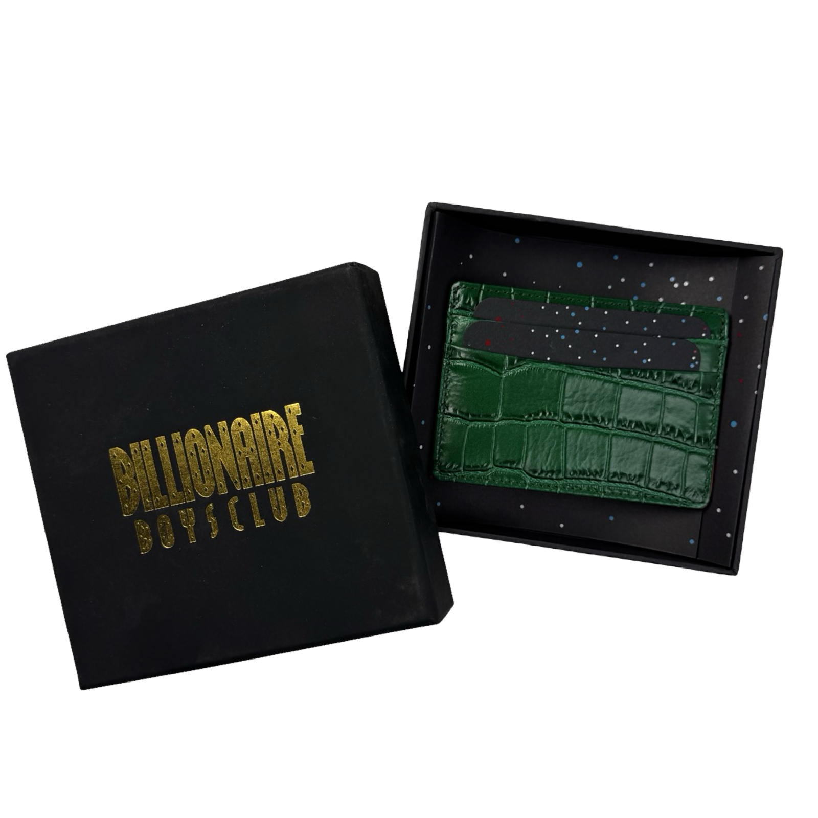 Billionaire Boys Club Cardholder Wallet Green/Orange