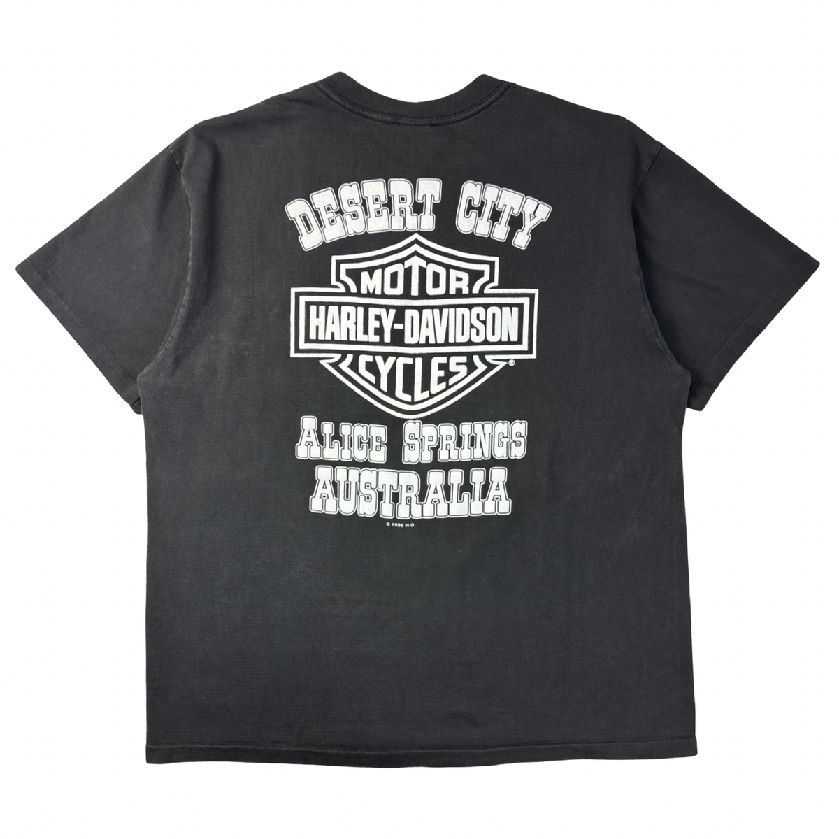 1996 Harley Davidson Koala Coutry Australia T-Shirt Faded Black