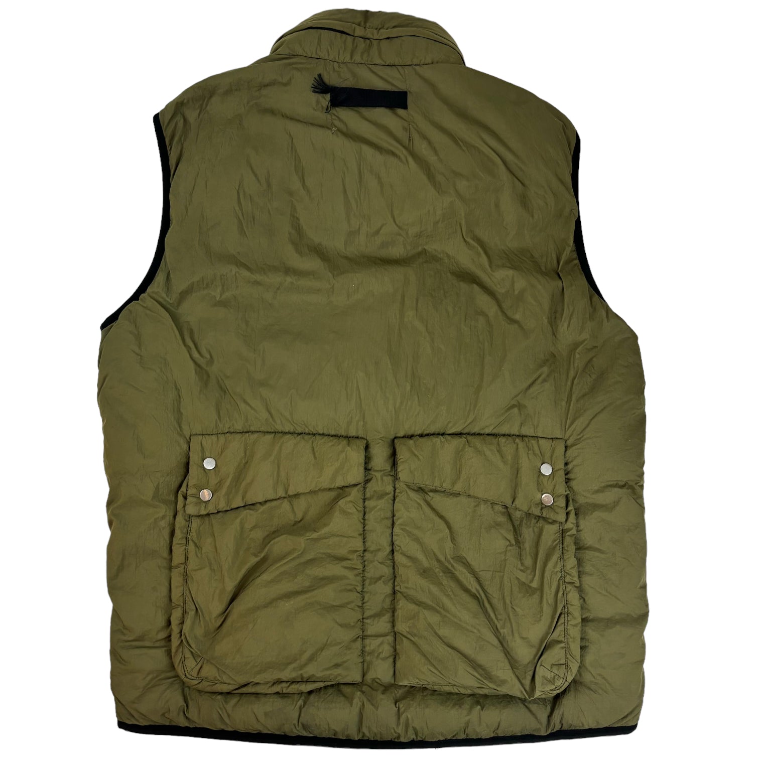 Alyx Asymmetrical Down Vest Olive