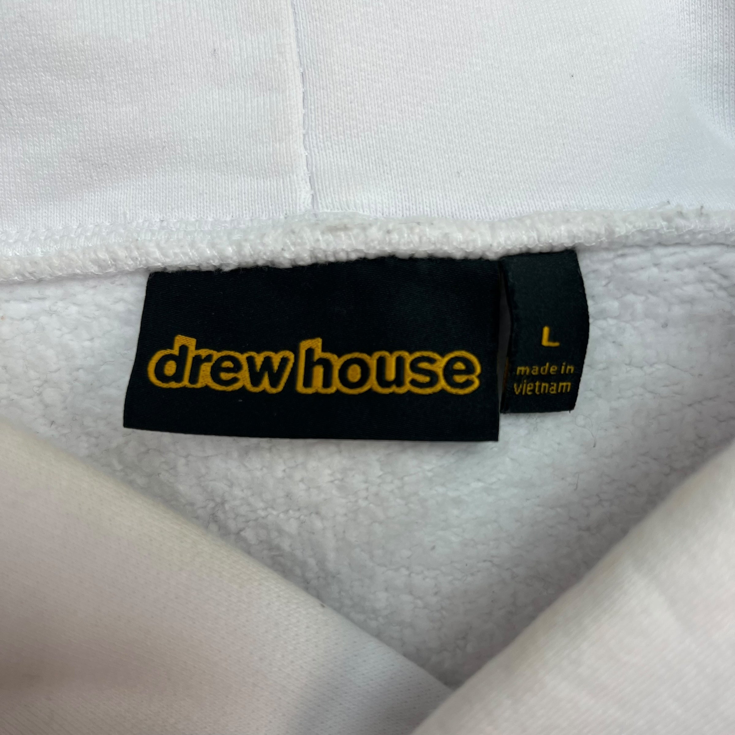 Drew House Mascot Logo Hoodie White