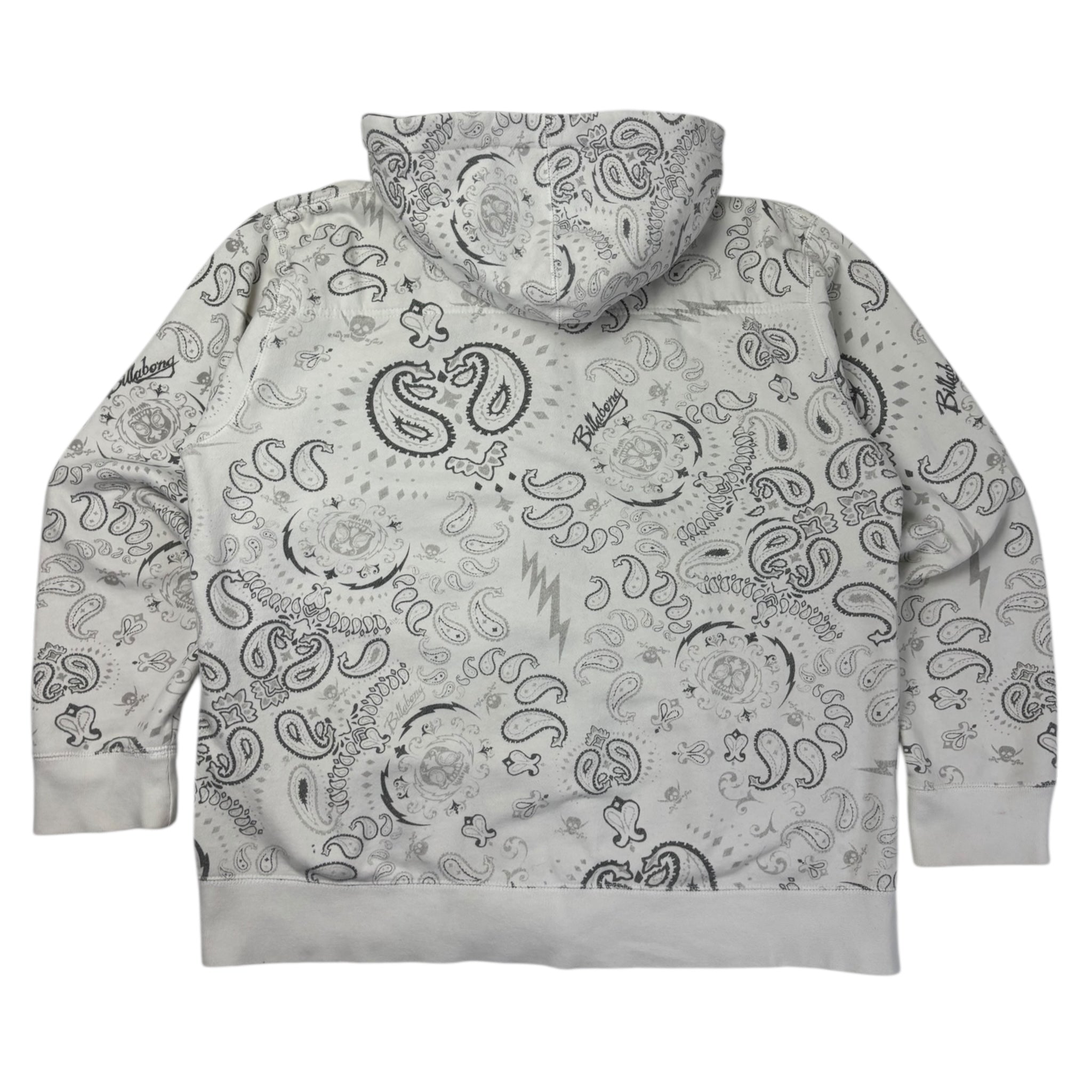 Vintage Y2K Billabong Bandana Print Zip Hoodie