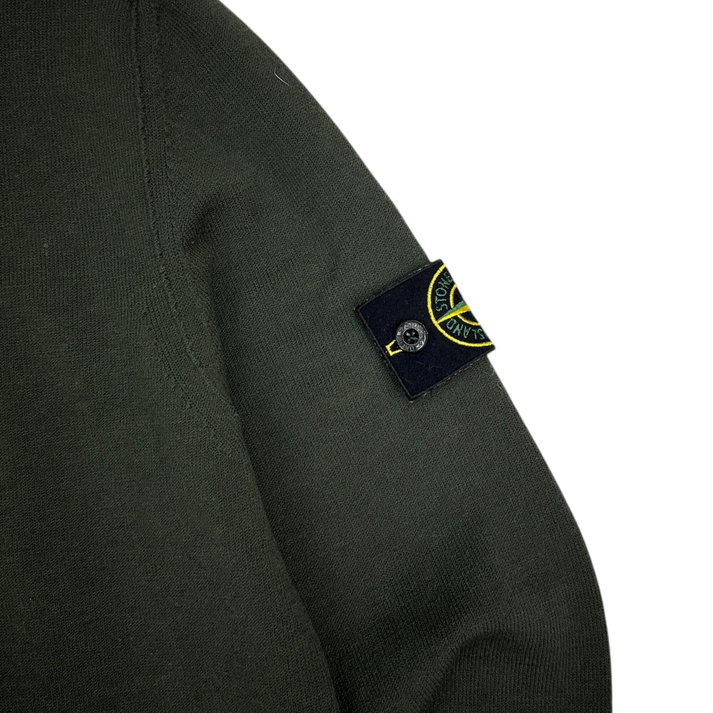 Stone Island Dark Green Knit Sweater
