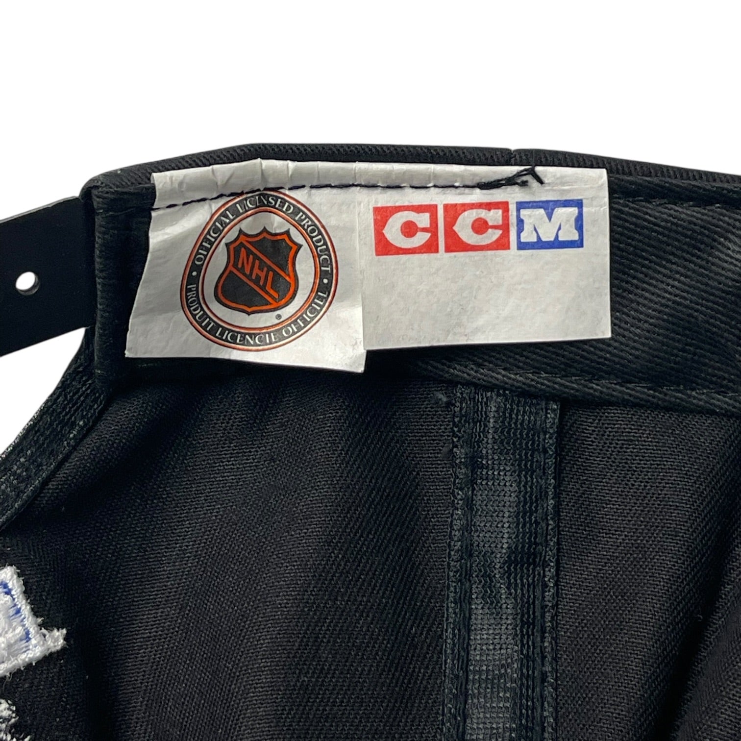 Vintage CCM Boston Bruins Snap Back Hat Black