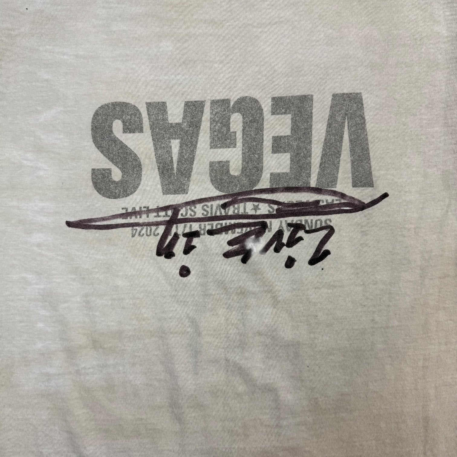 Travis Scott Cactus Jack x Ralph Steadman Sketch Tee Grey